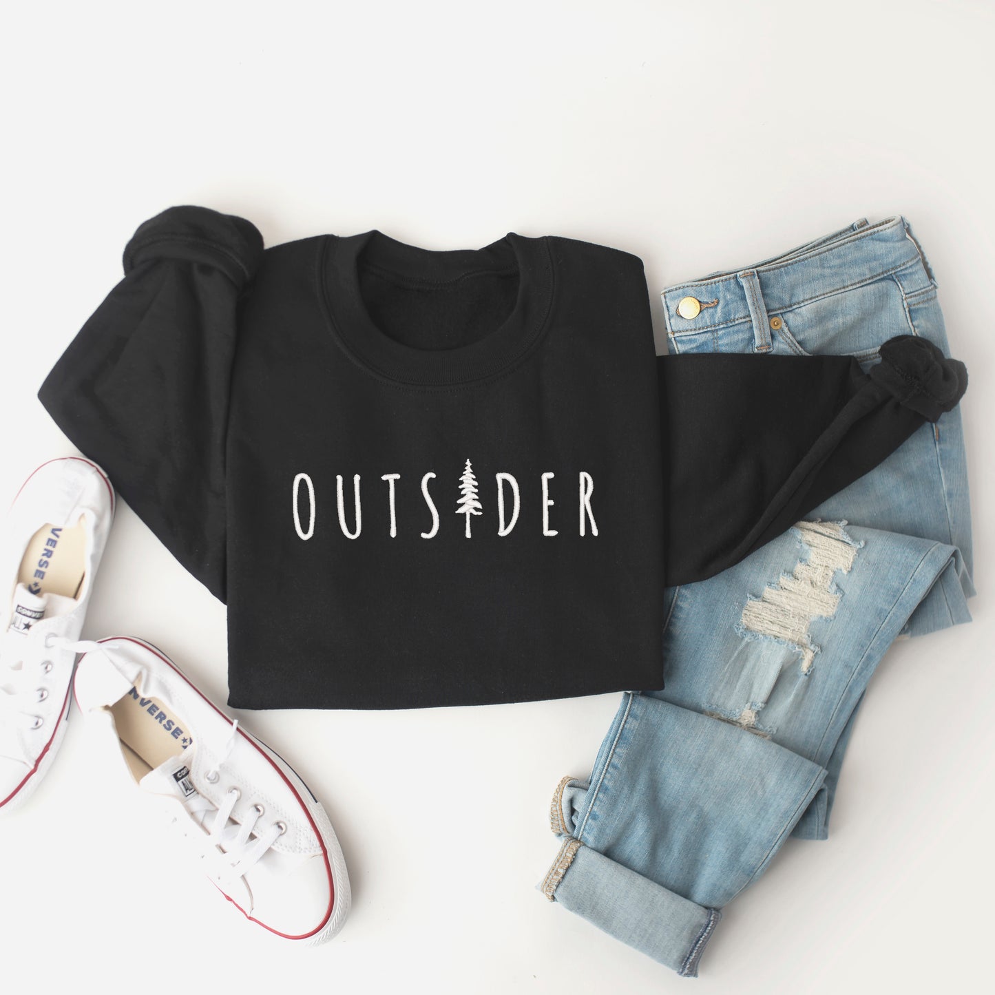 Embroidered Outsider Tree | Sweatshirt