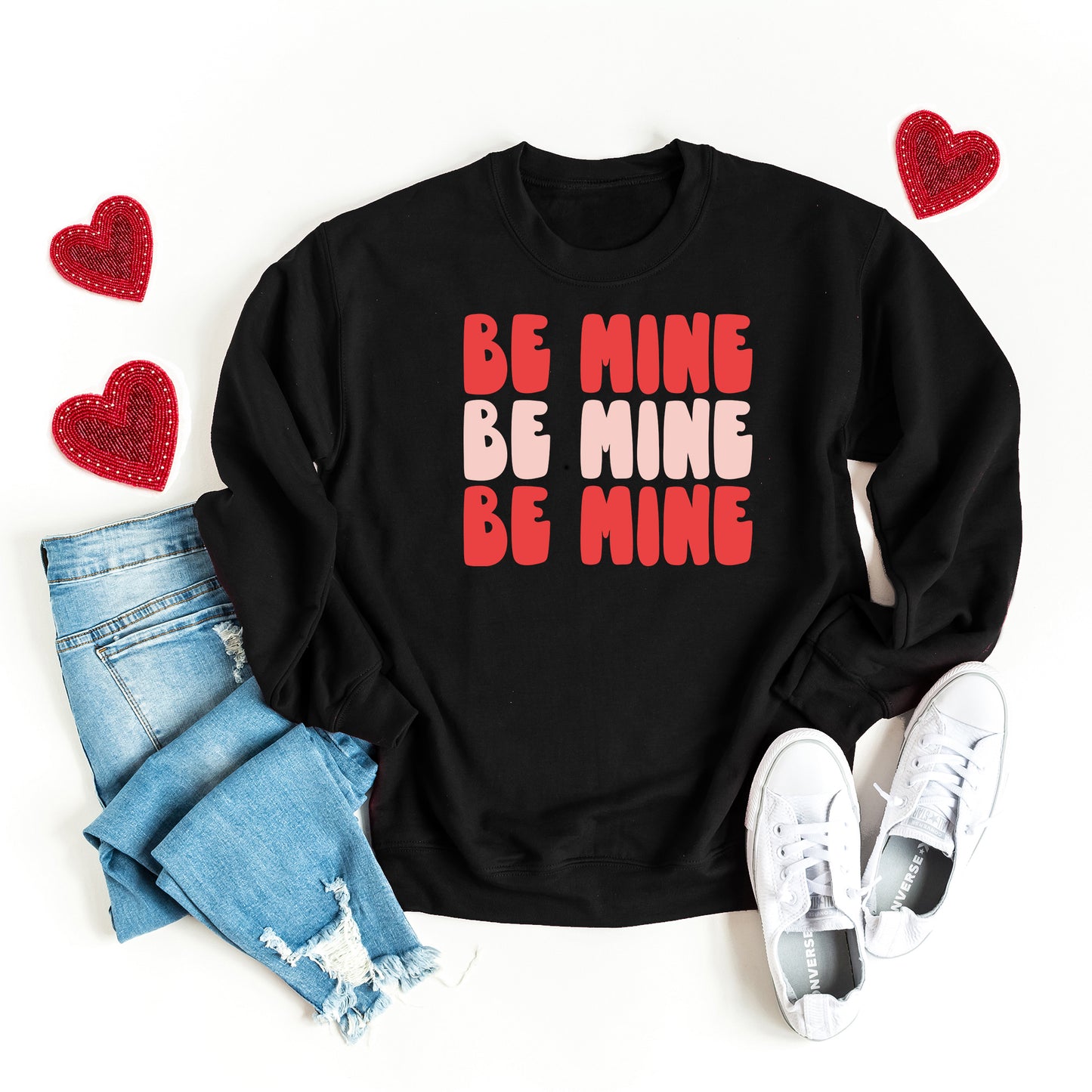 Red and Pink Be Mine | Sweatshirt