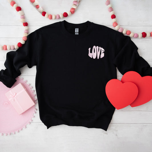 Emrboidered Love Bold | Sweatshirt