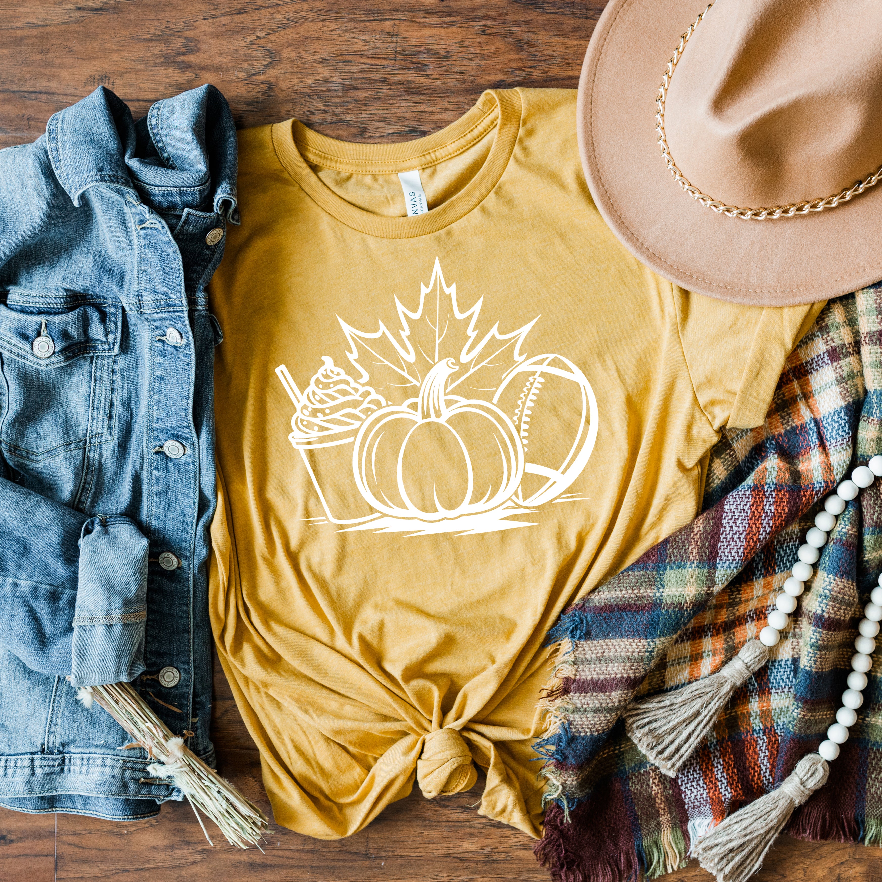 Fall Collage | Short Sleeve Crew Neck
