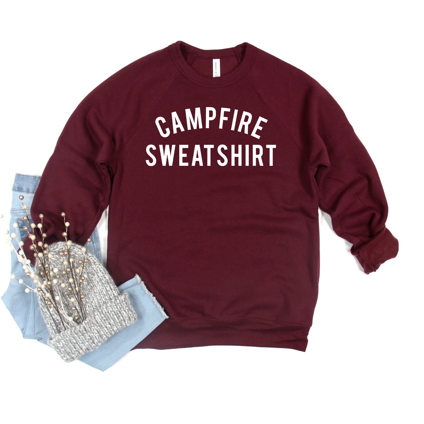 Campfire Sweatshirt | Bella Canvas Sweatshirt