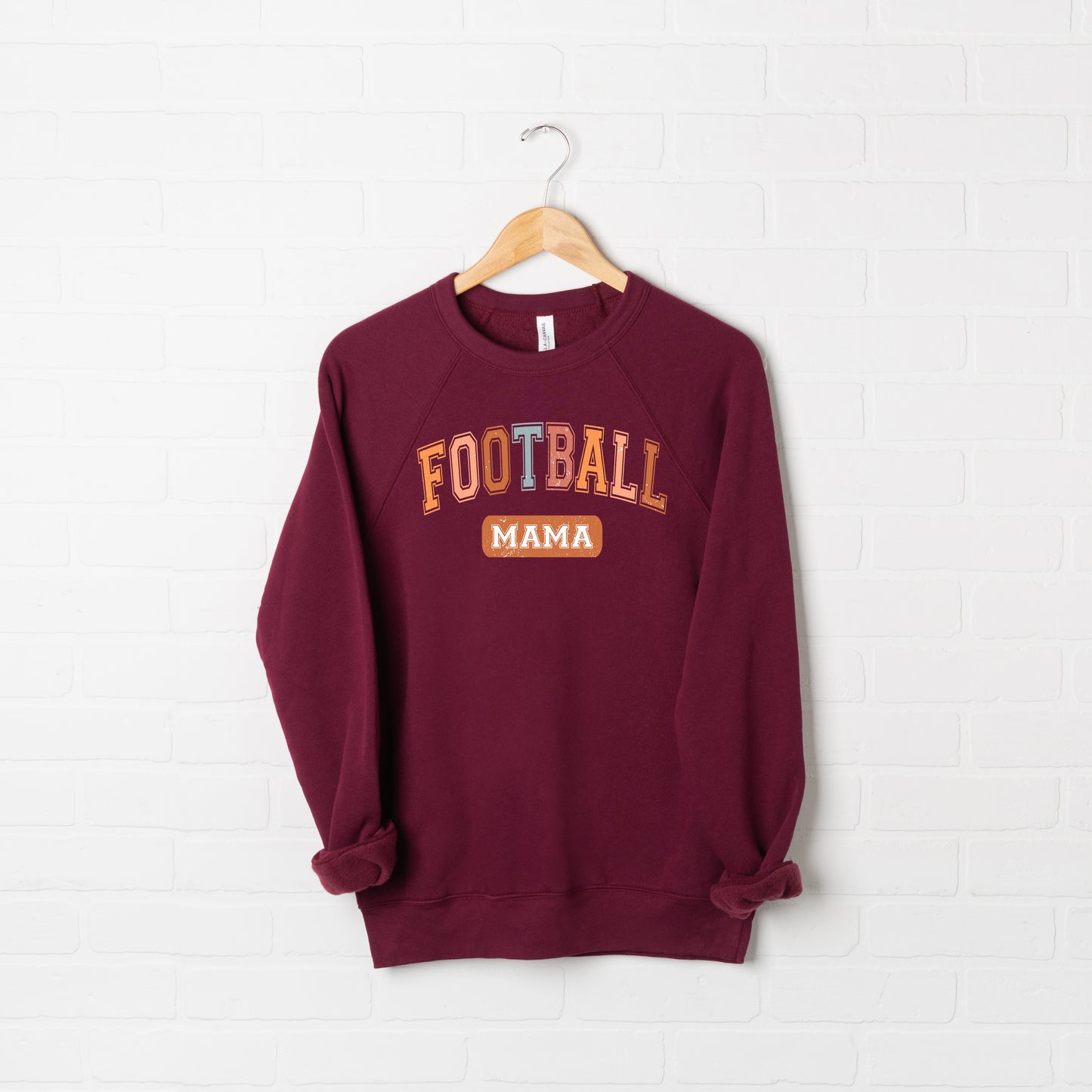 Varsity Football Mama | Bella Canvas Sweatshirt