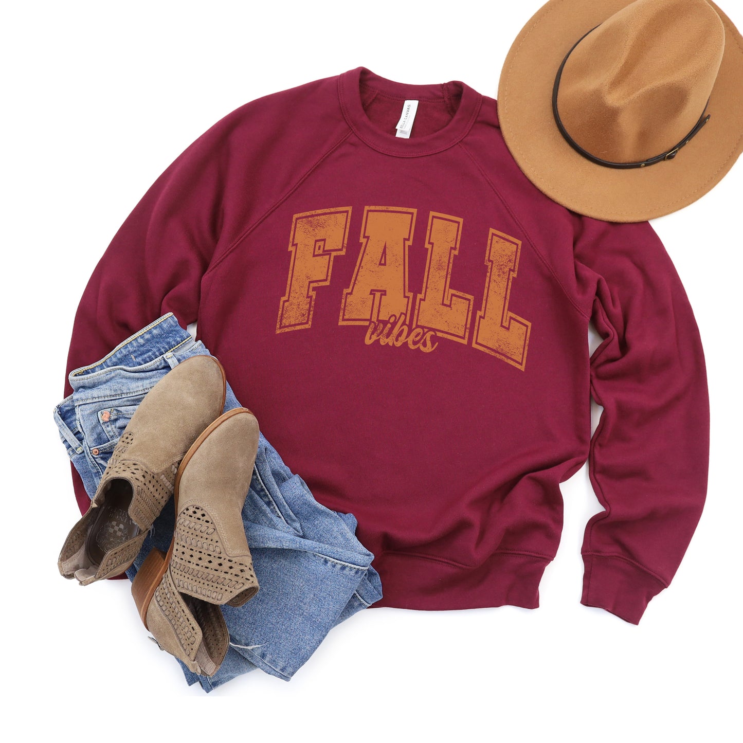 Fall Vibes Varsity | Bella Canvas Sweatshirt