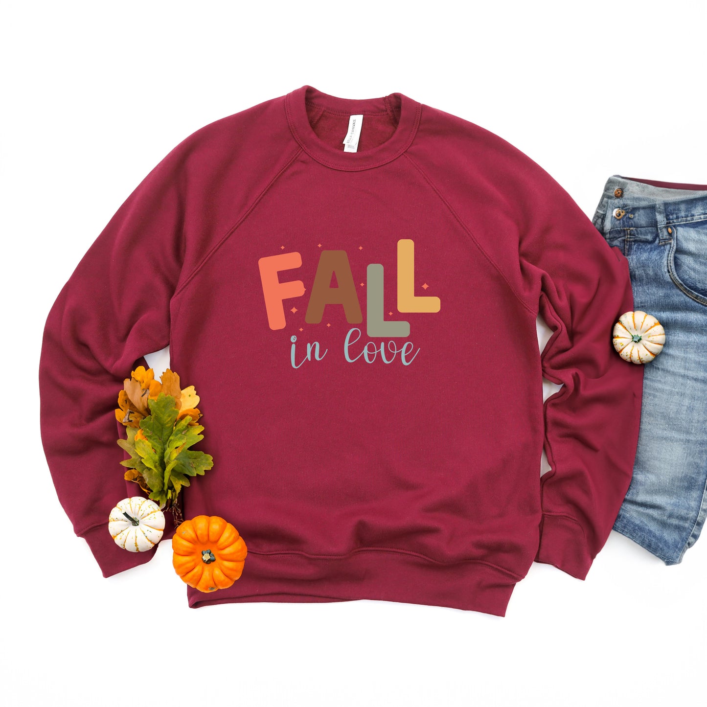Fall In Love | Bella Canvas Sweatshirt