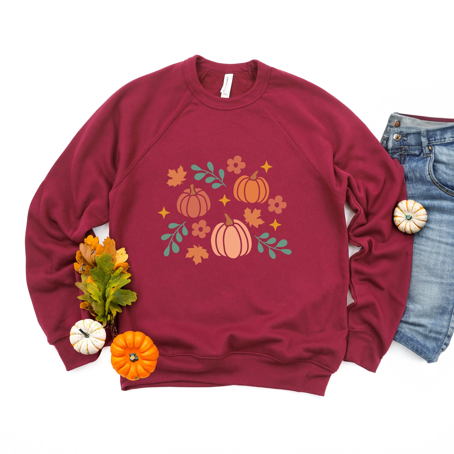 Pastel Pumpkins | Bella Canvas Sweatshirt