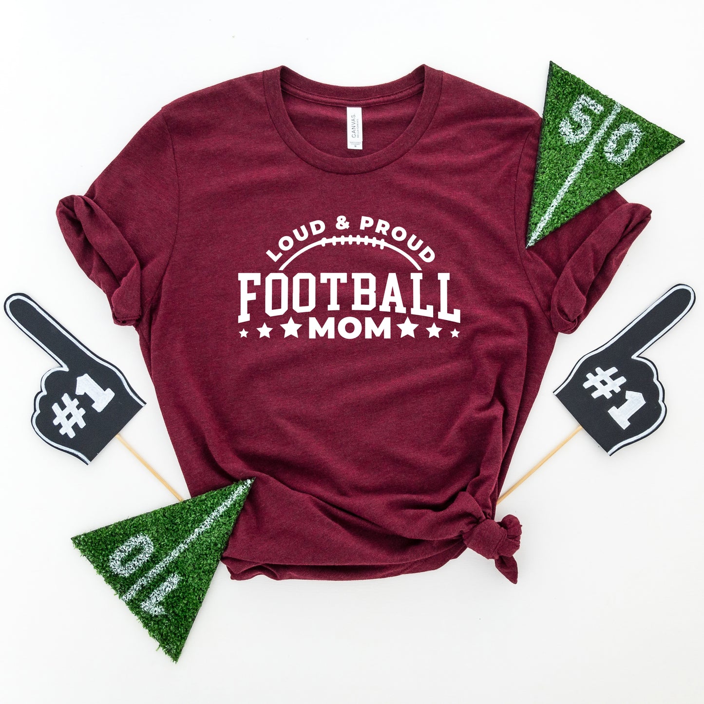 Proud Football Mom | Short Sleeve Graphic Tee
