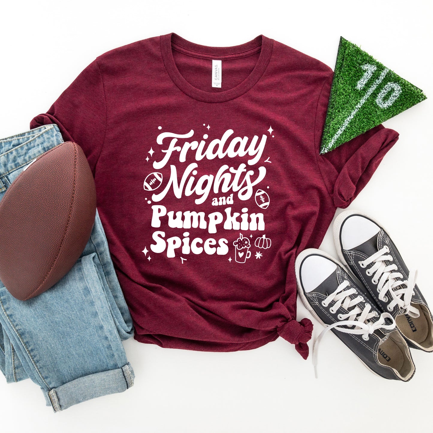 Friday Nights And Pumpkin Spices | Short Sleeve Graphic Tee
