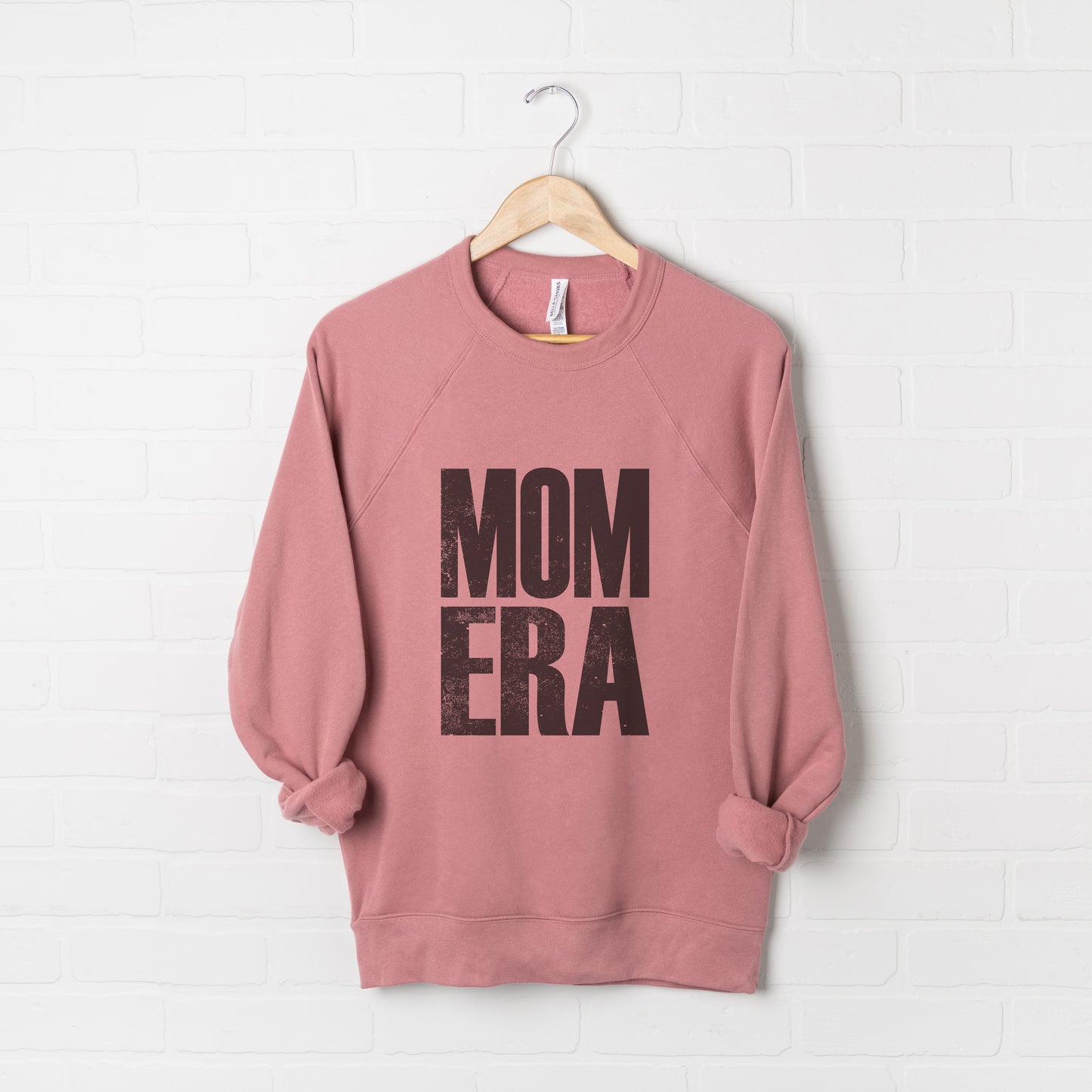 Mom Era Distressed | Bella Canvas Sweatshirt