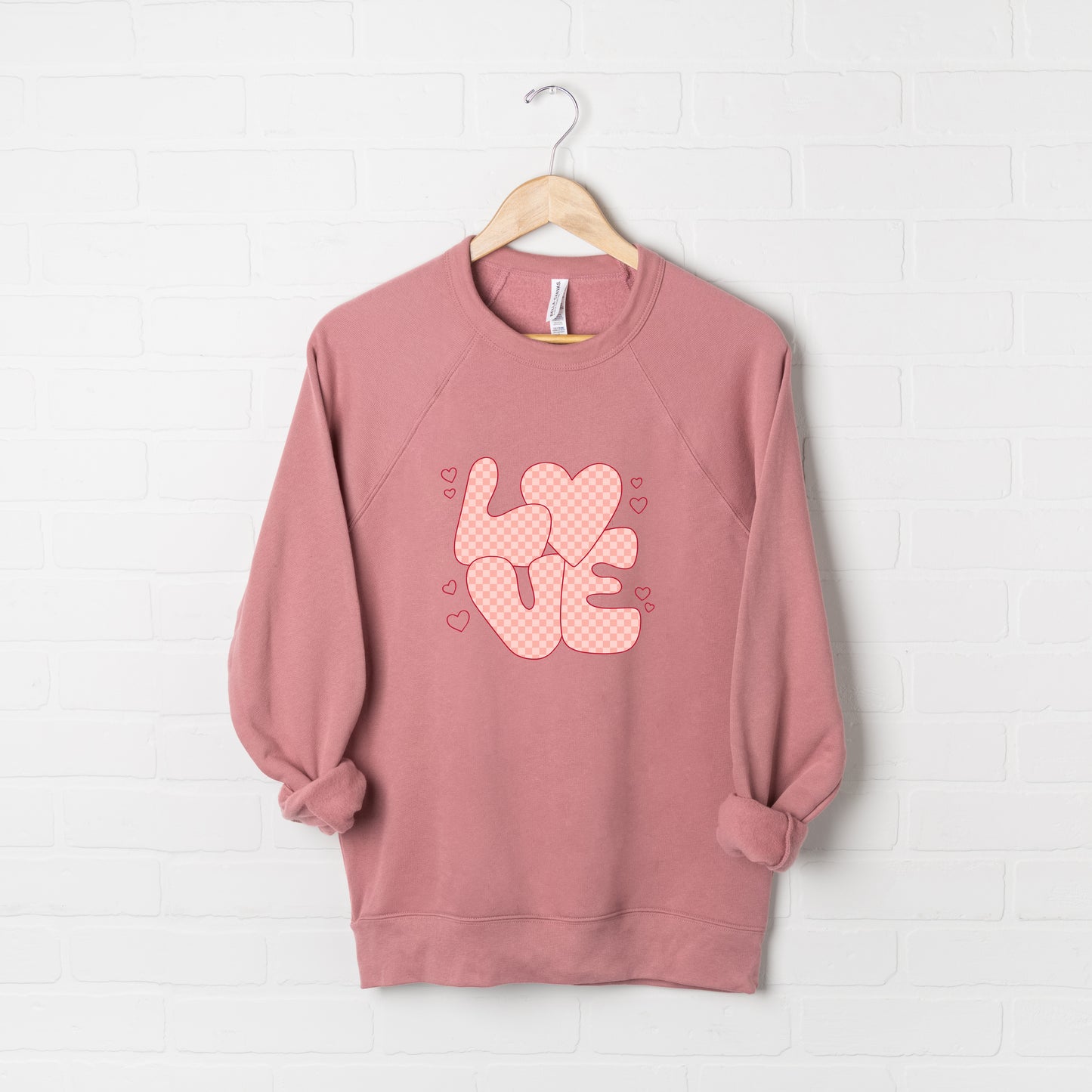 Valentines Love Pink | Bella Canvas Sweatshirt