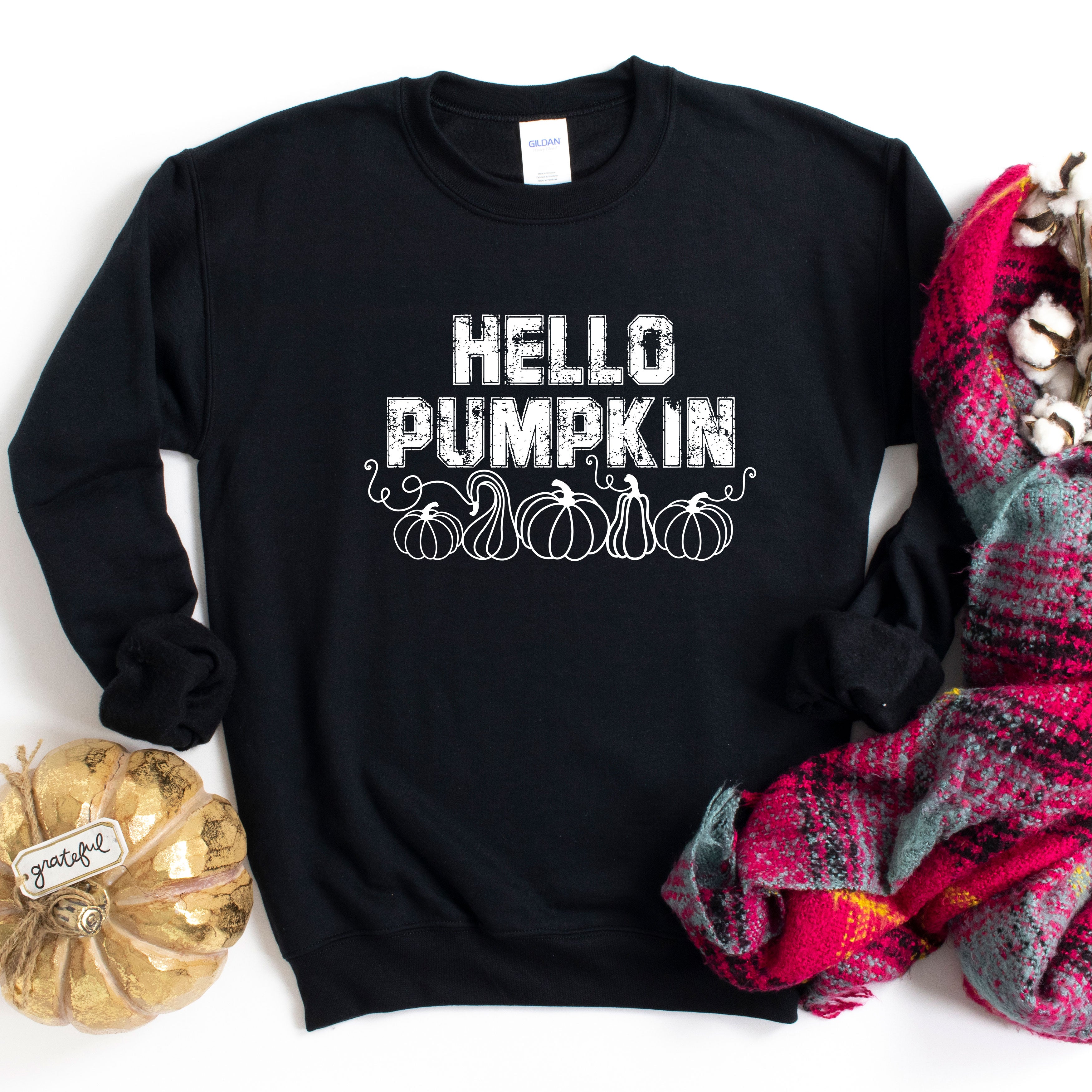 Hello Pumpkin Distressed | Sweatshirt