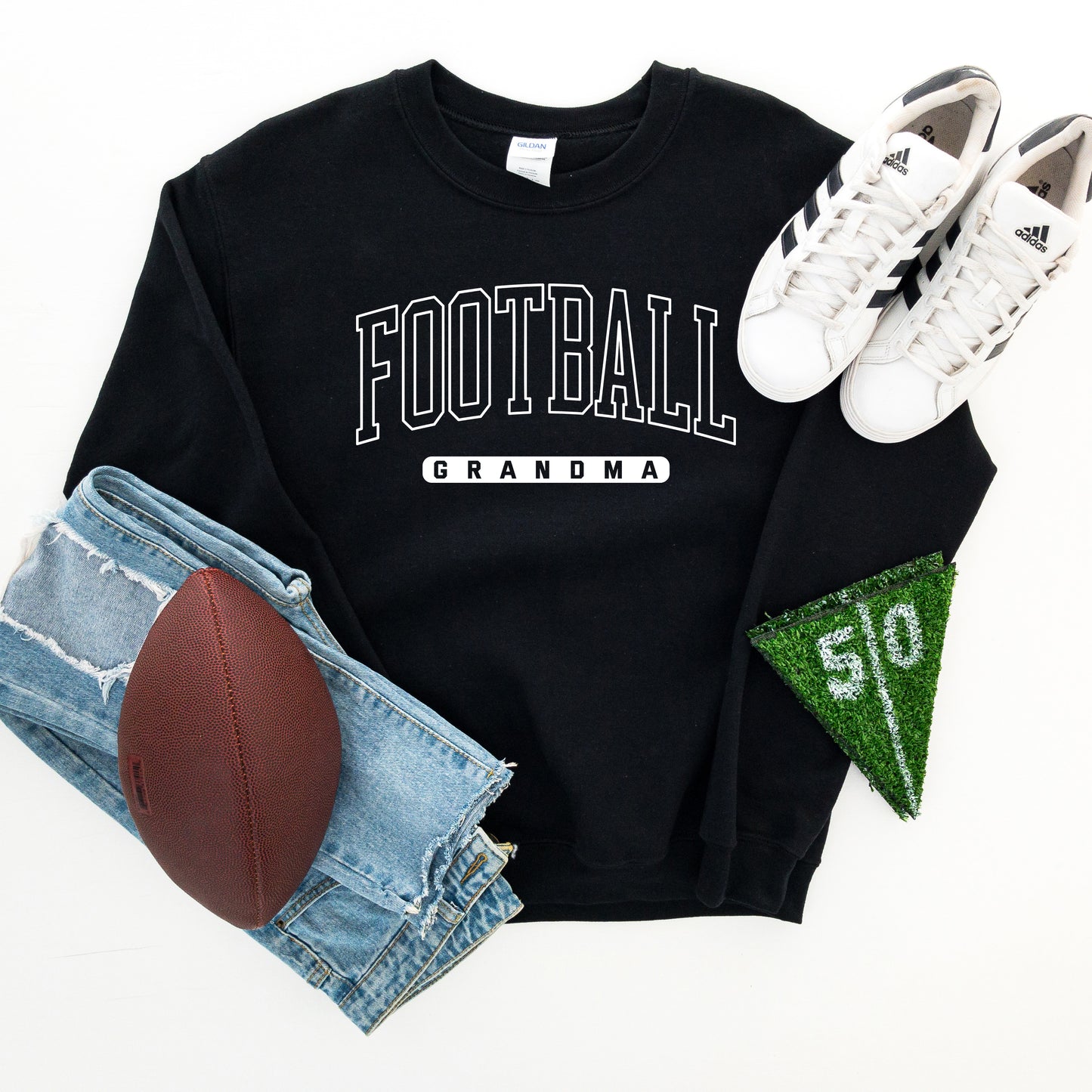 Football Grandma Block | Sweatshirt