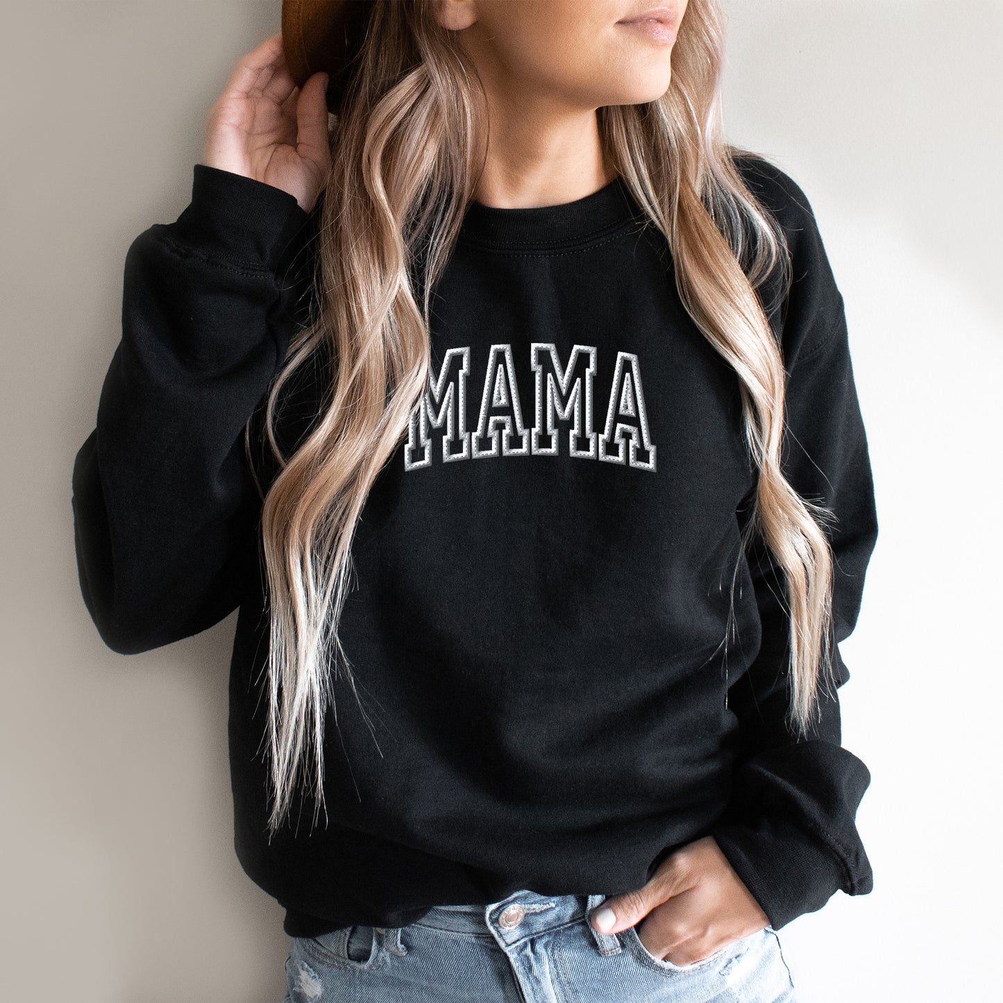 Embroidered Mama | Sweatshirt