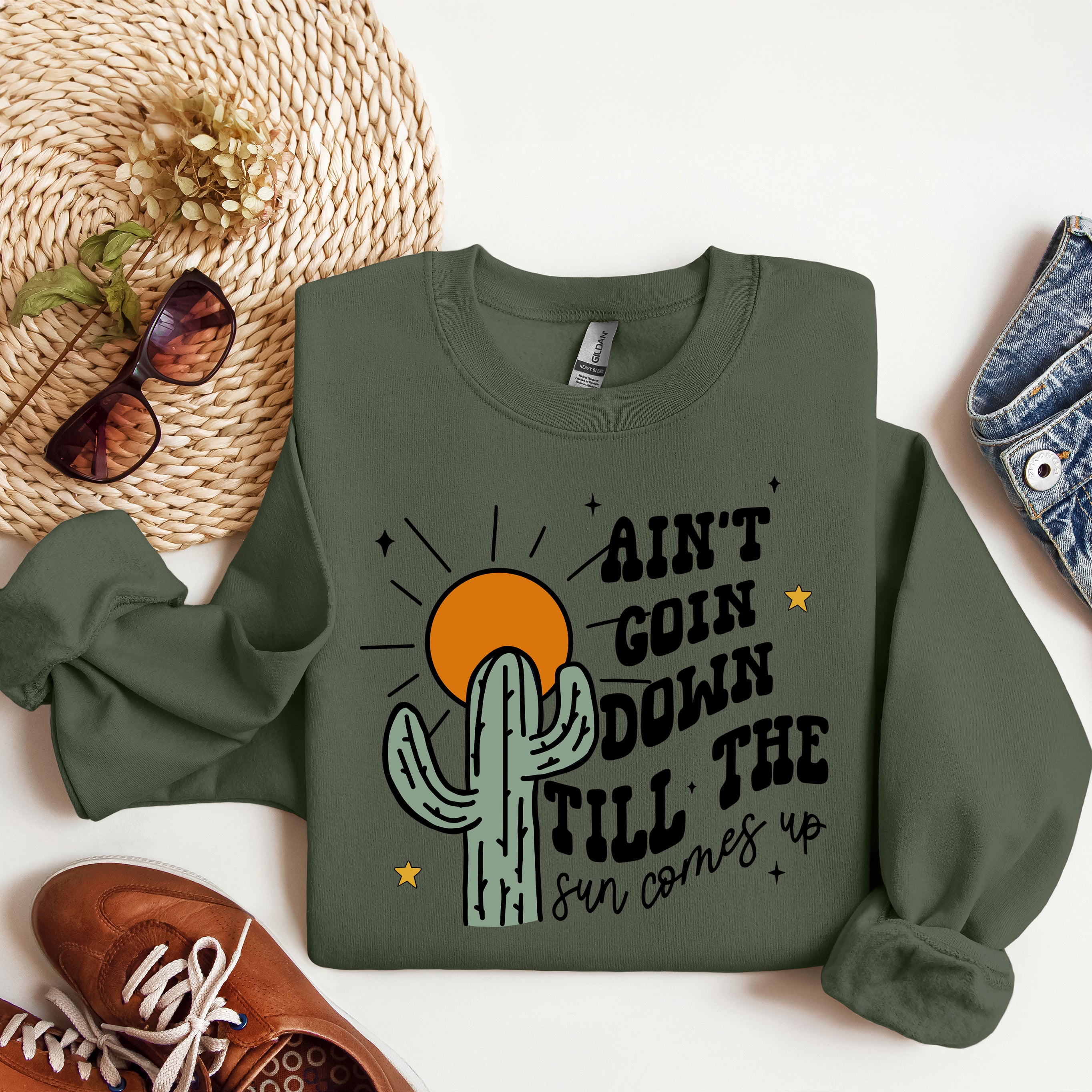 Ain't Goin Down Cactus | Sweatshirt