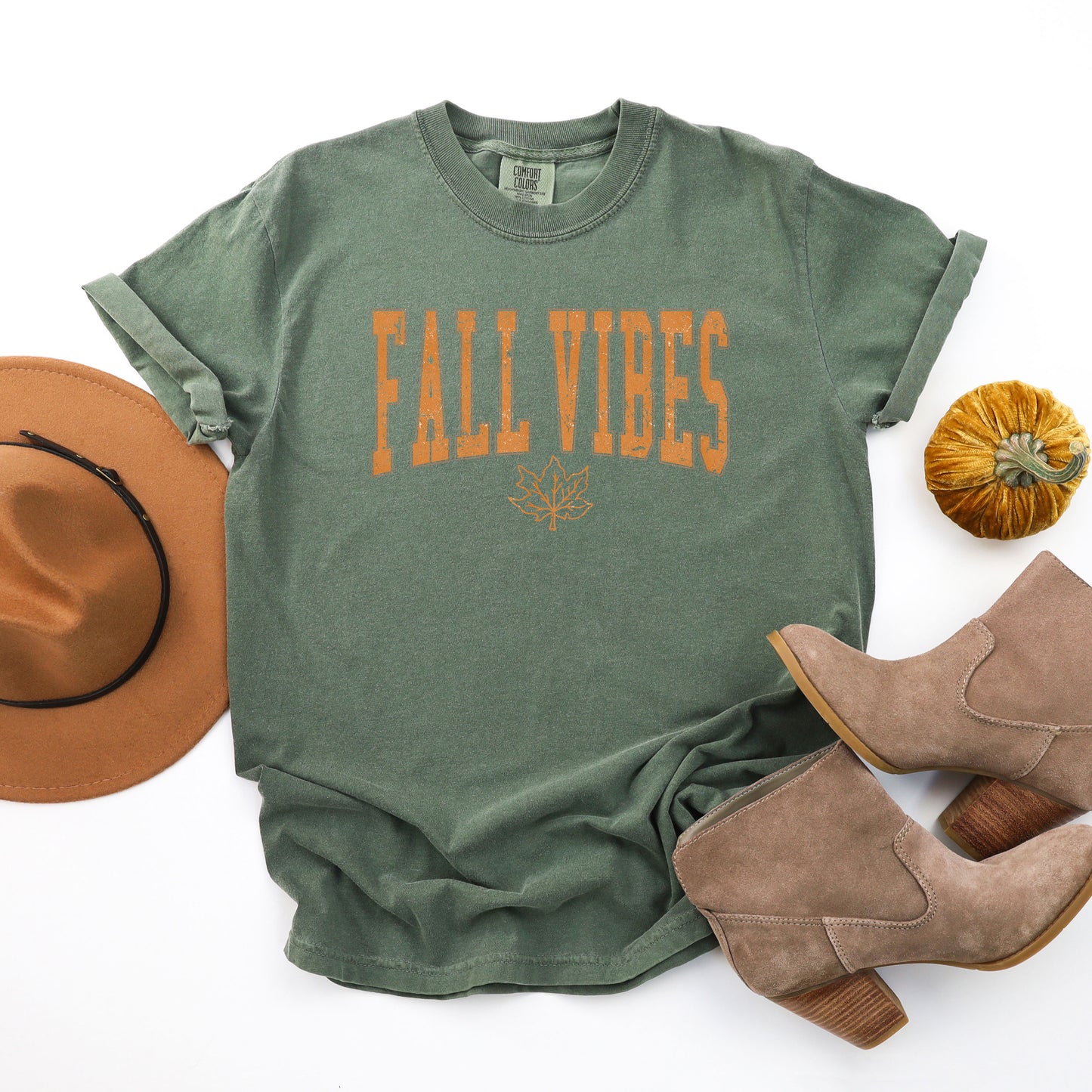 Fall Vibes Leaf | Garment Dyed Tee