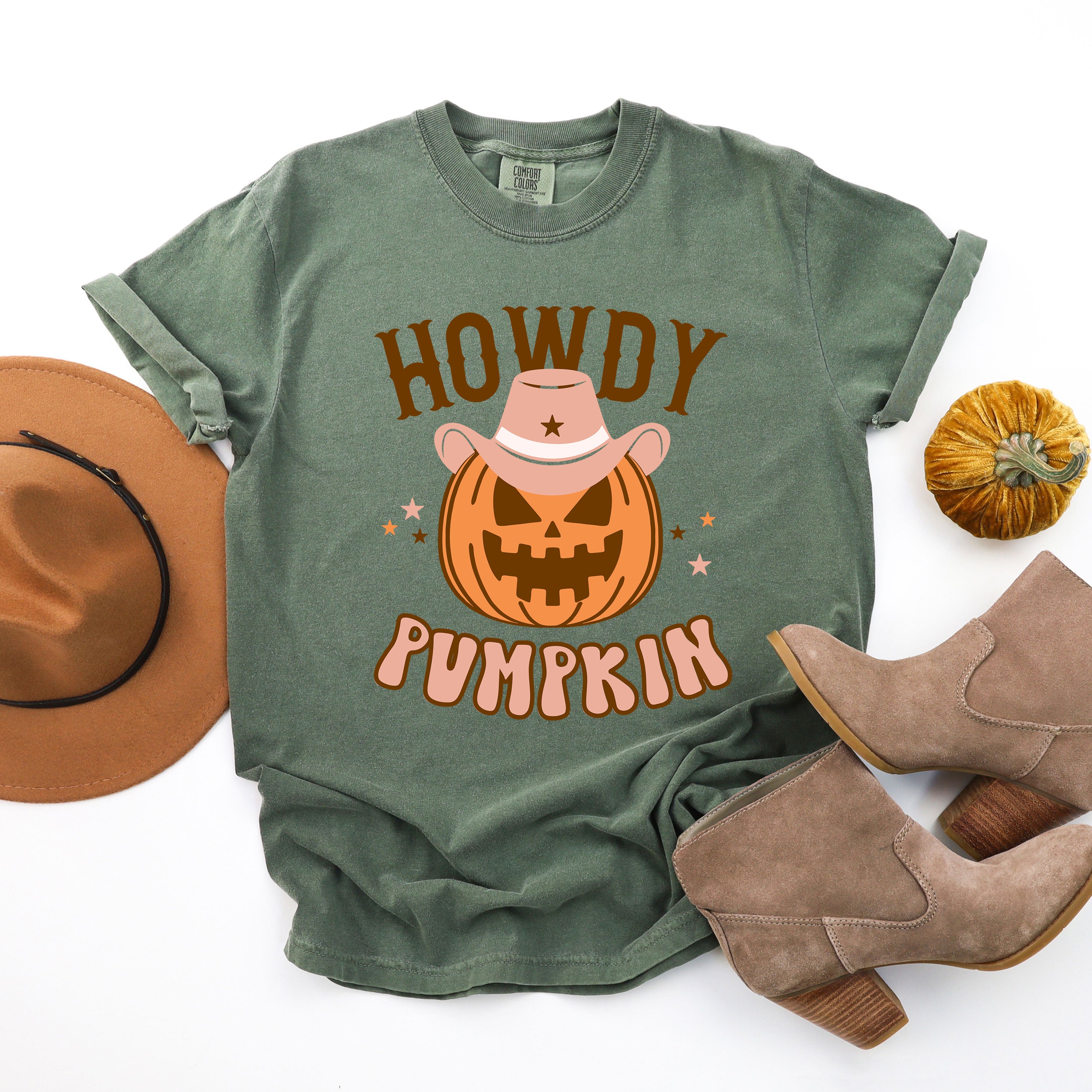 Howdy Pumpkin | Garment Dyed Tee