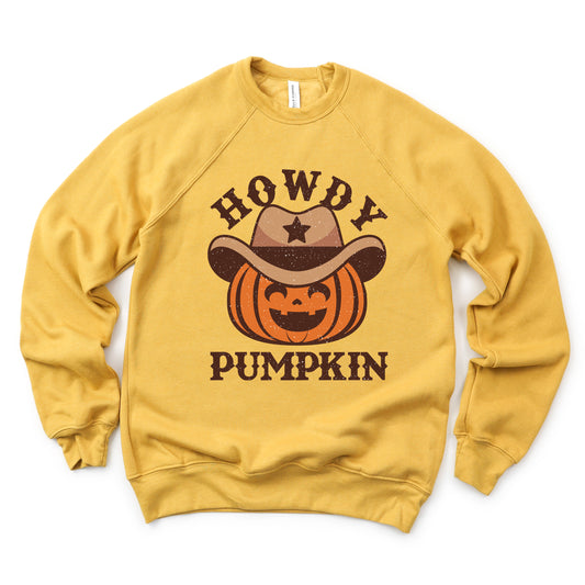 Howdy Pumpkin Hat | Bella Canvas Sweatshirt