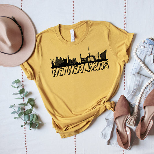 Netherlands Buildings | Short Sleeve Crew Neck