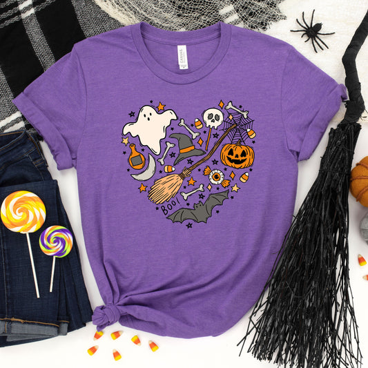 Halloween Heart | Short Sleeve Crew Neck