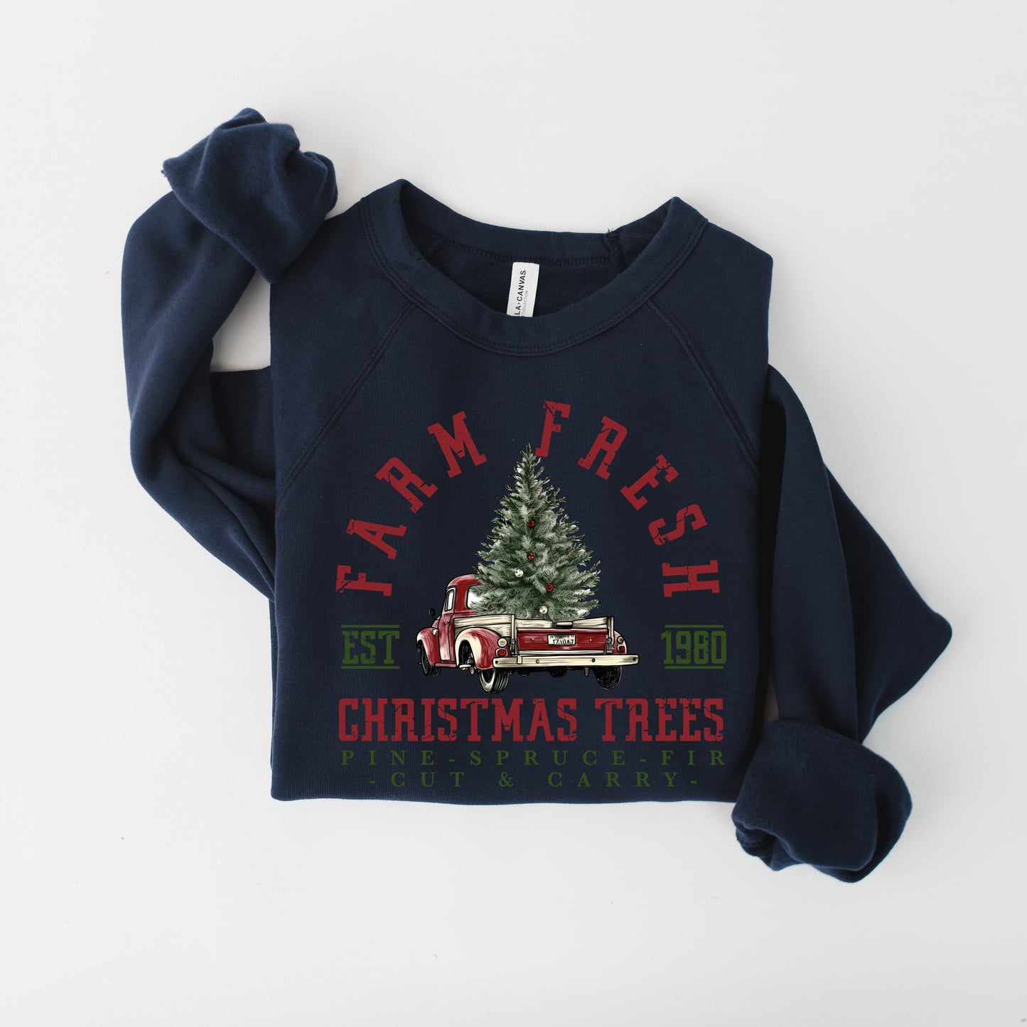 Farm Fresh Truck and Tree | Bella Canvas Sweatshirt