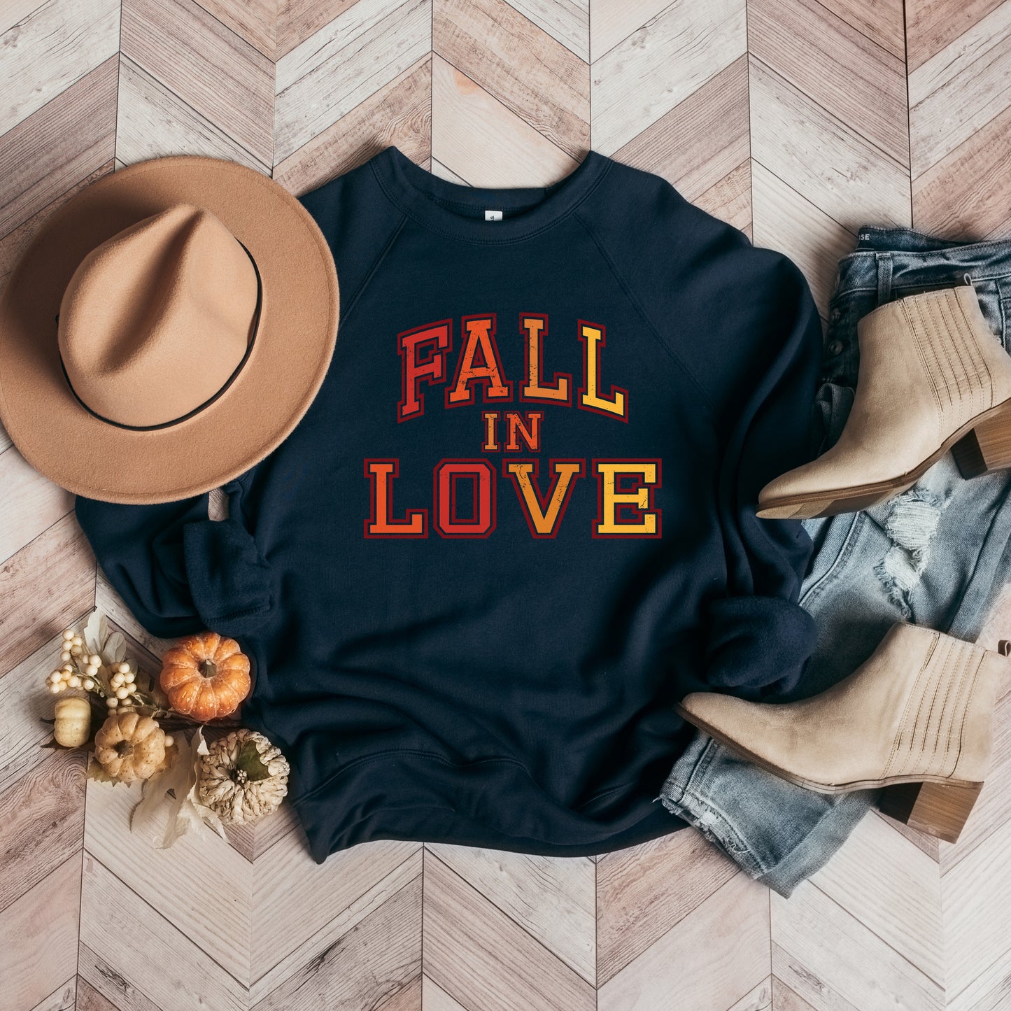 Fall In Love Ombre | Bella Canvas Sweatshirt