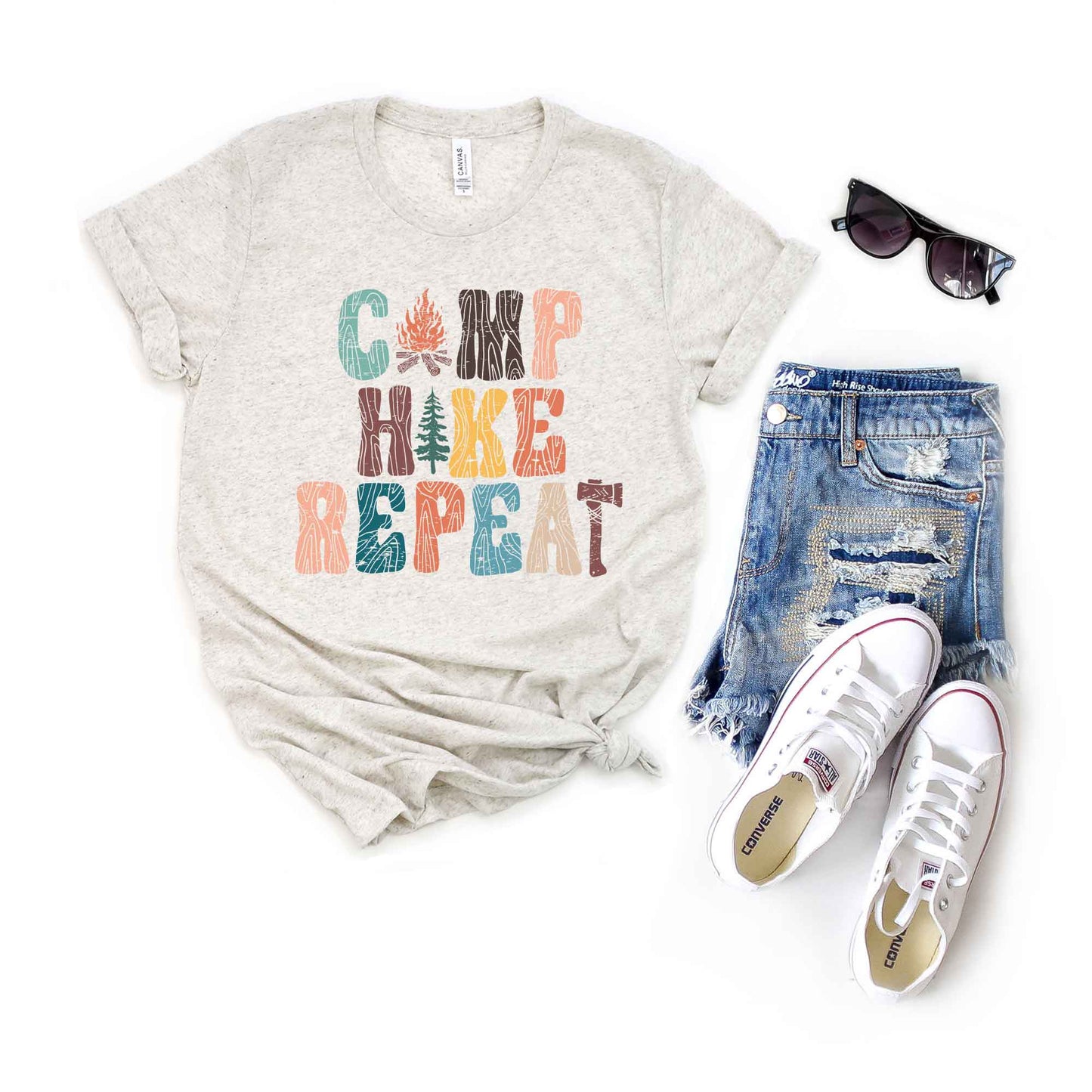 Camp Hike Repeat | Short Sleeve Graphic Tee