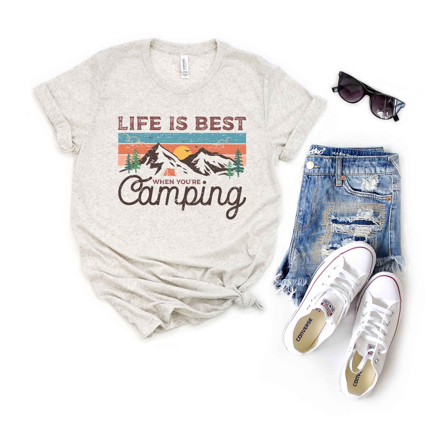 Life Is Best When Your Camping | Short Sleeve Graphic Tee