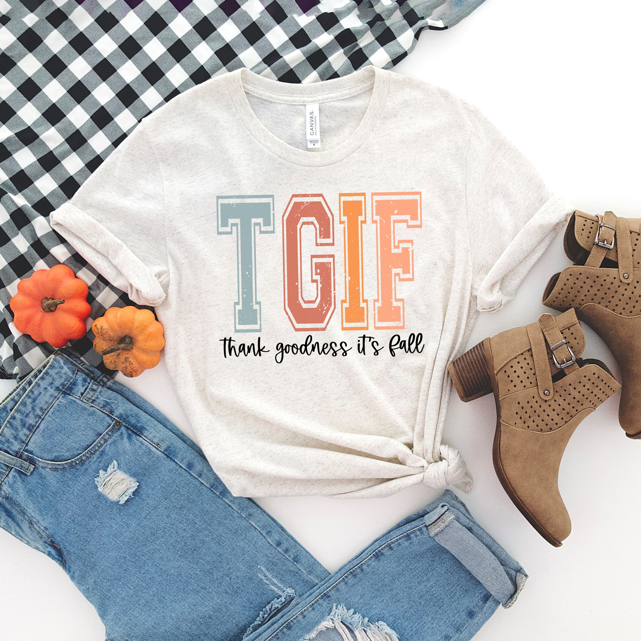 Thank Goodness It's Fall | Short Sleeve Crew Neck