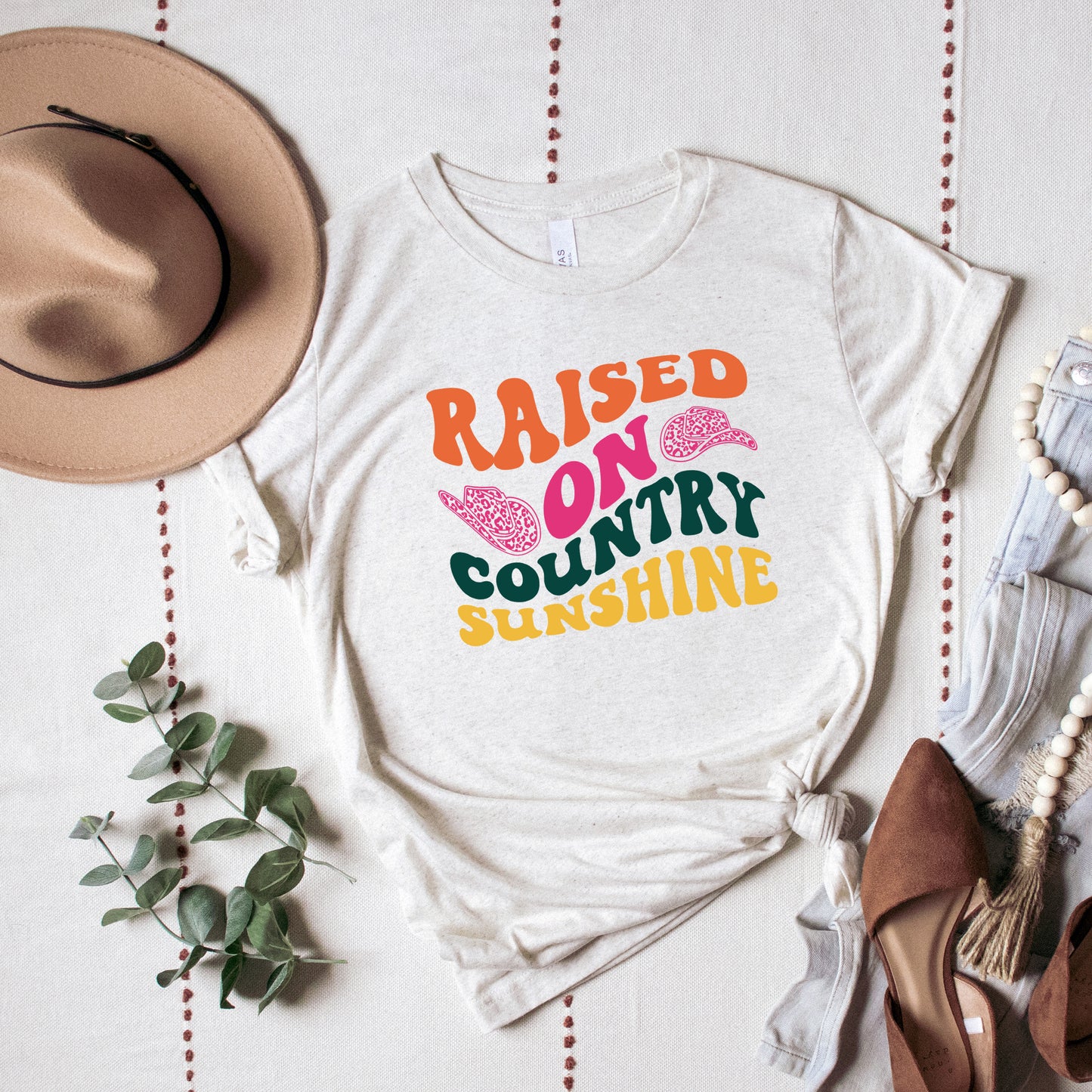 Raised On Country Sunshine Hat | Short Sleeve Graphic Tee