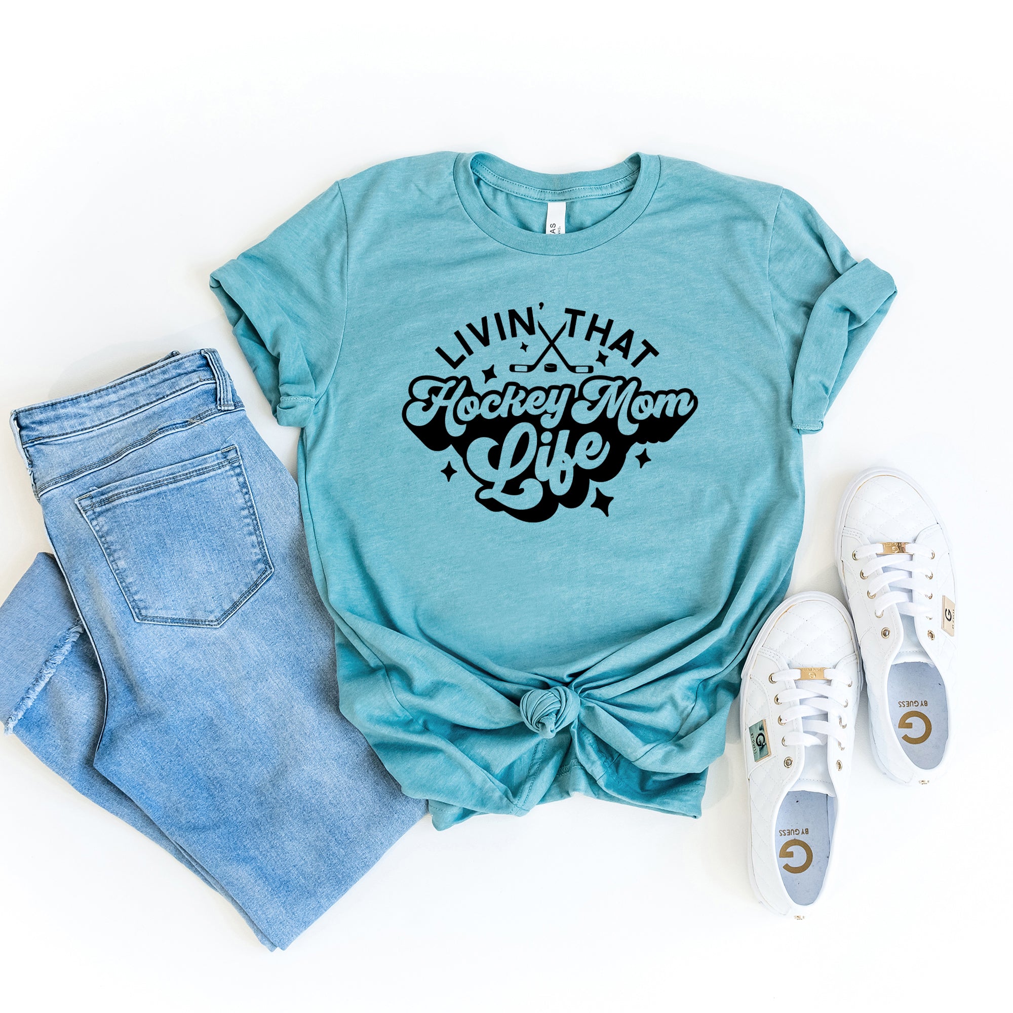 Livin' That Hockey Mom Life | Short Sleeve Graphic Tee