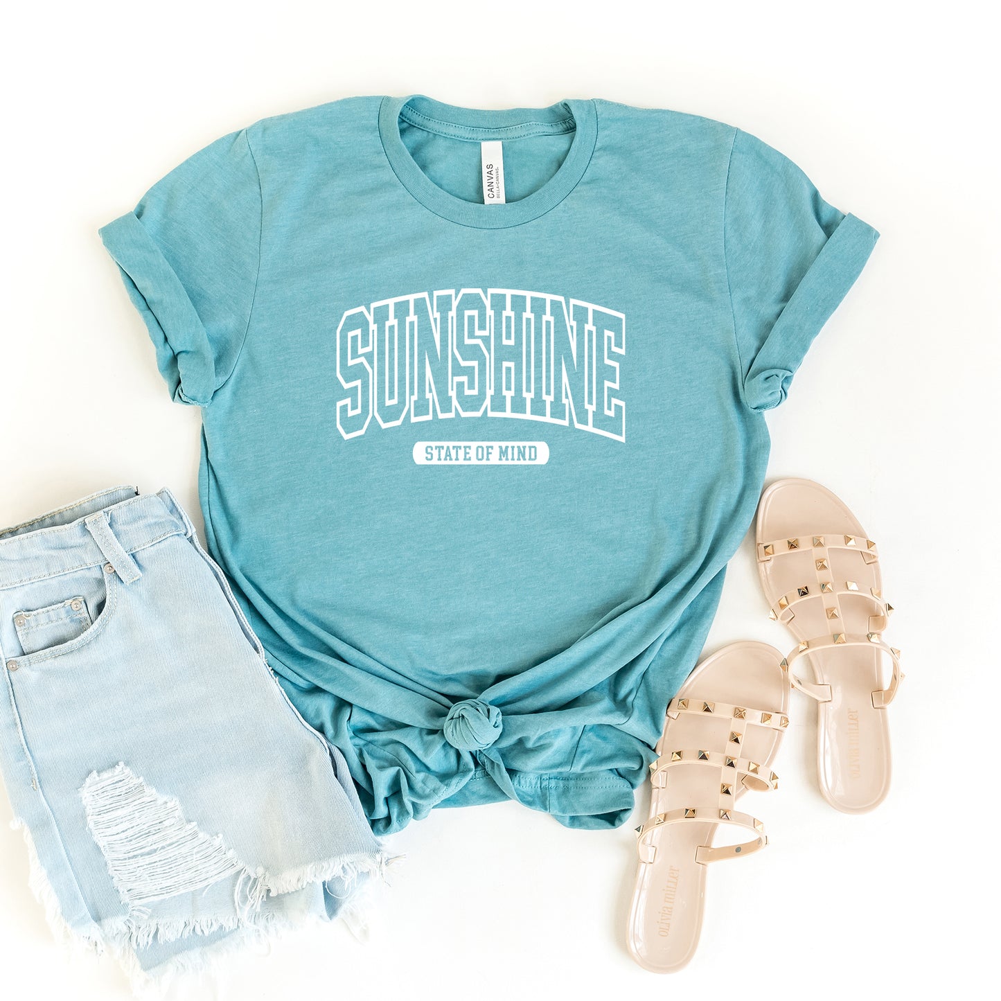 Varsity Sunshine State Of Mind | Short Sleeve Graphic Tee