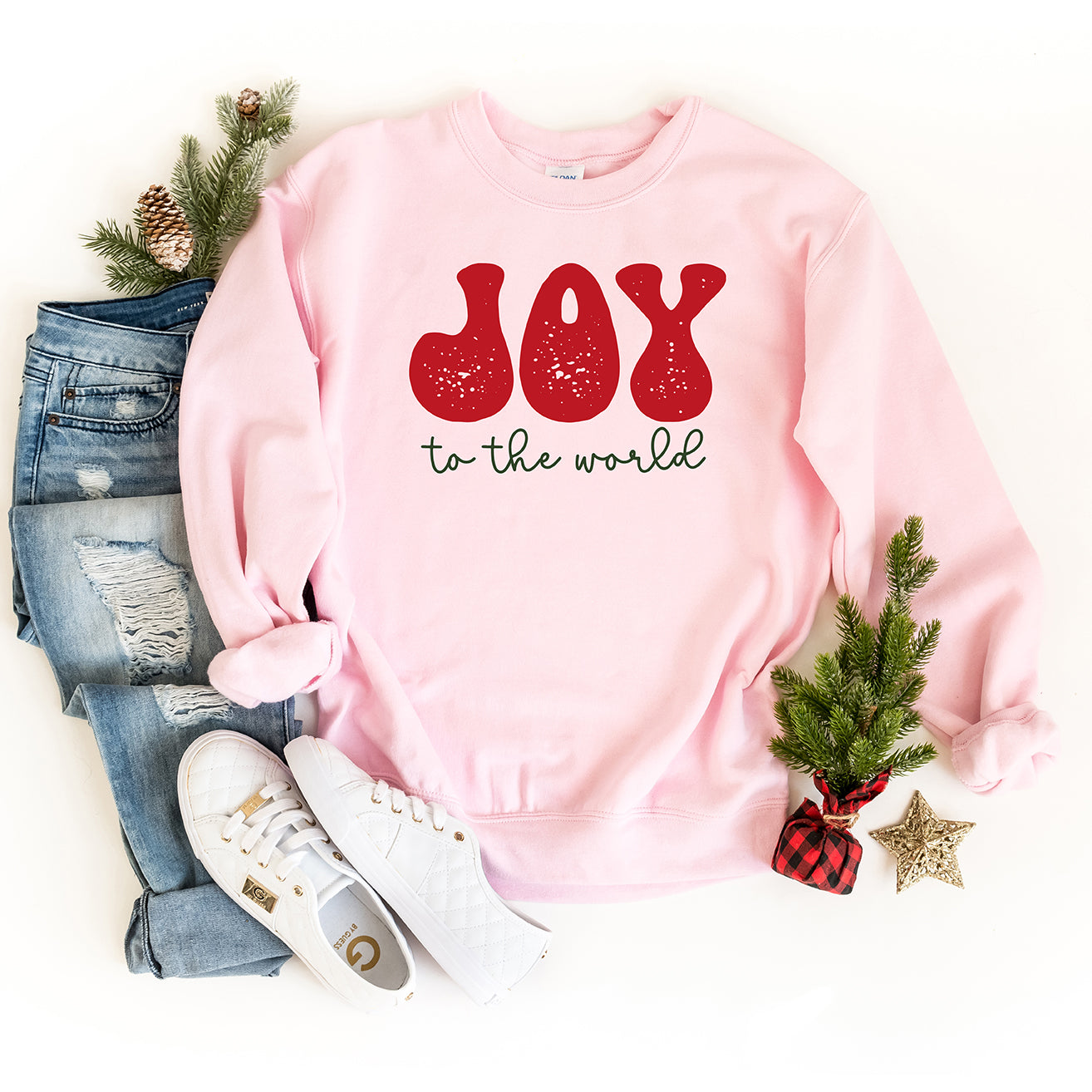 Joy To The World Cursive |Sweatshirt