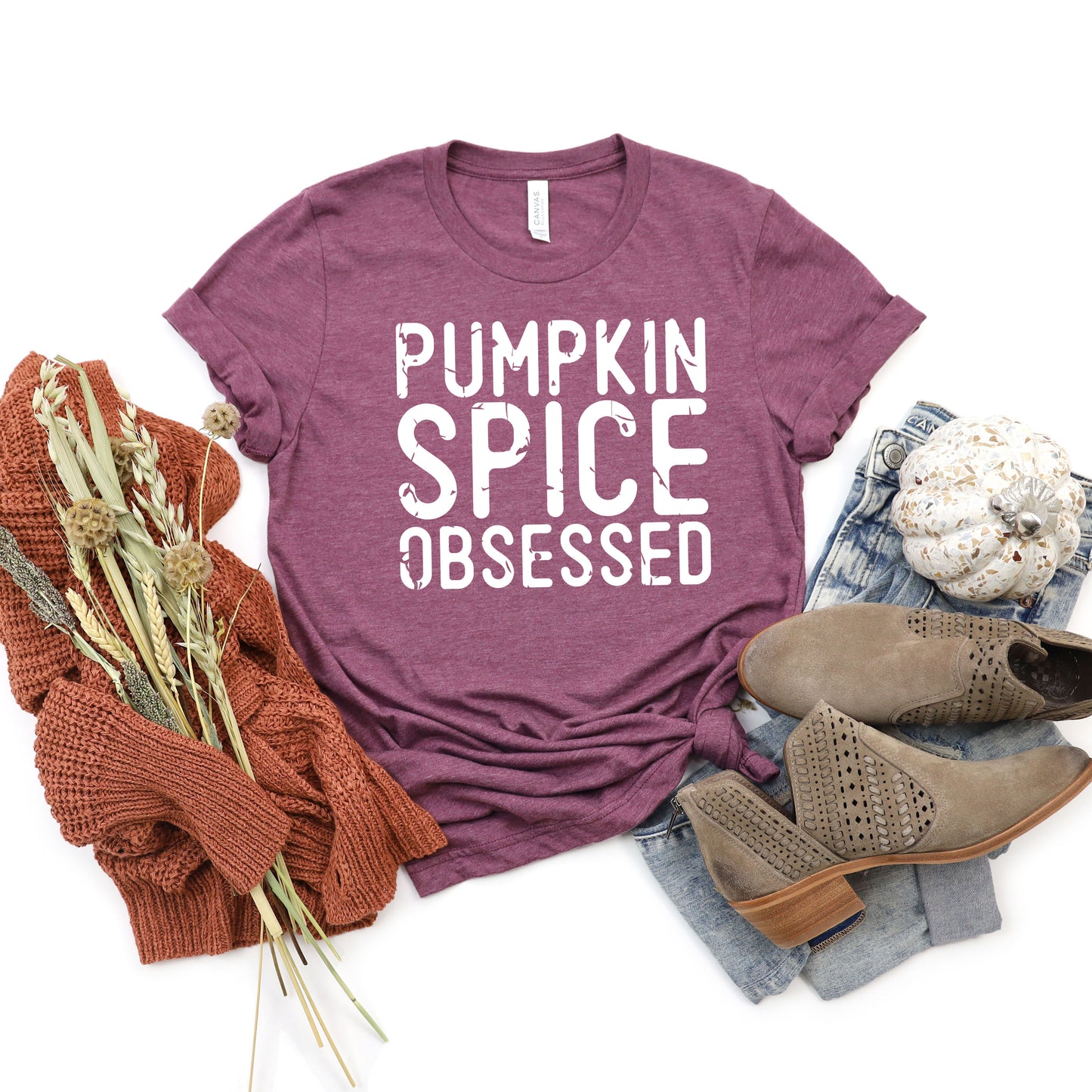 Pumpkin Spice Obsessed  | Short Sleeve Crew Neck