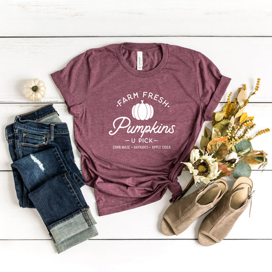 Farm Fresh Pumpkins | Short Sleeve Graphic Tee