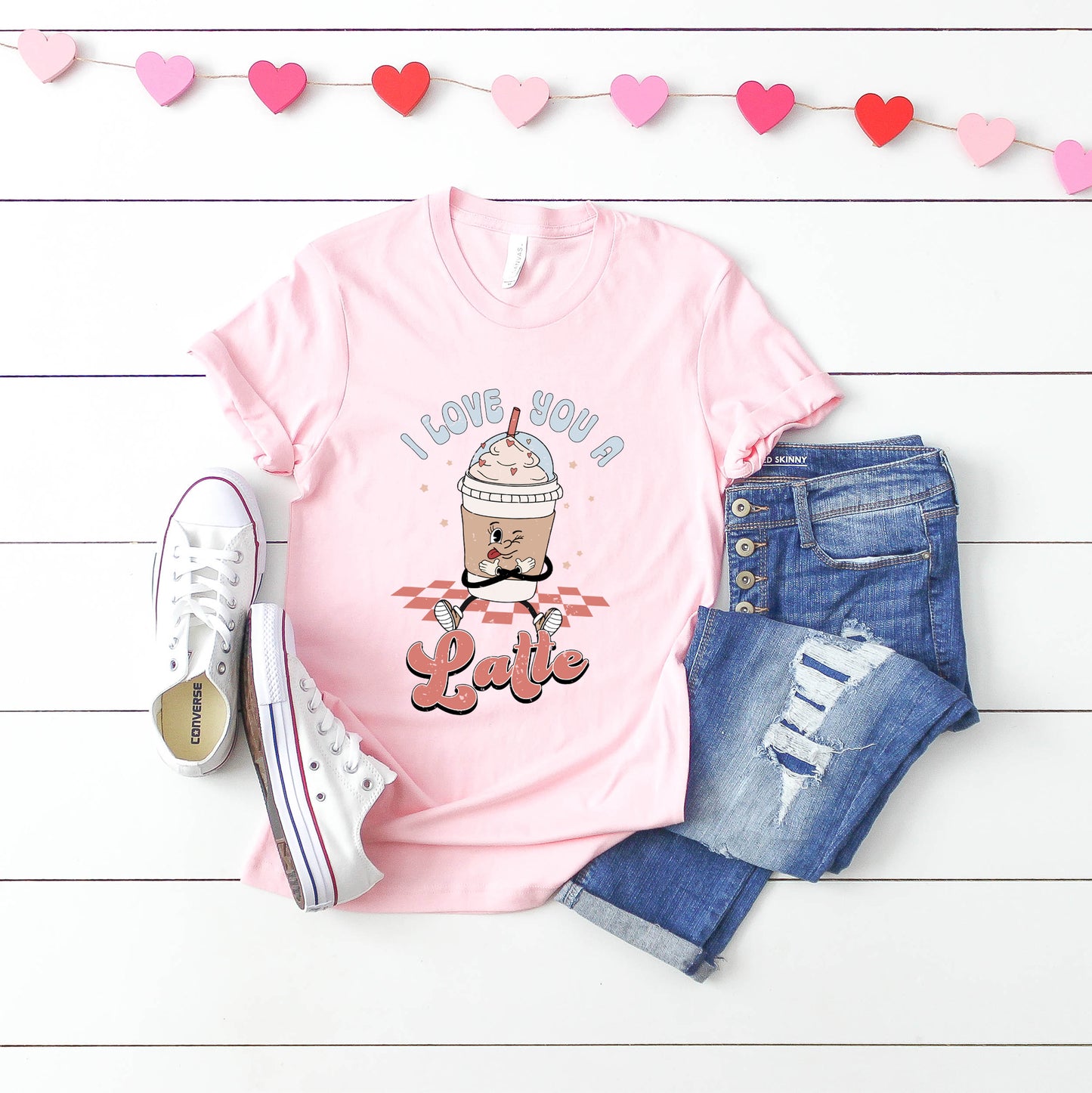 I Love You a Latte | Short Sleeve Crew Neck
