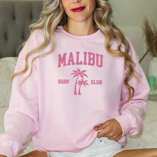 Embroidered Malibu Surf Club | Sweatshirt