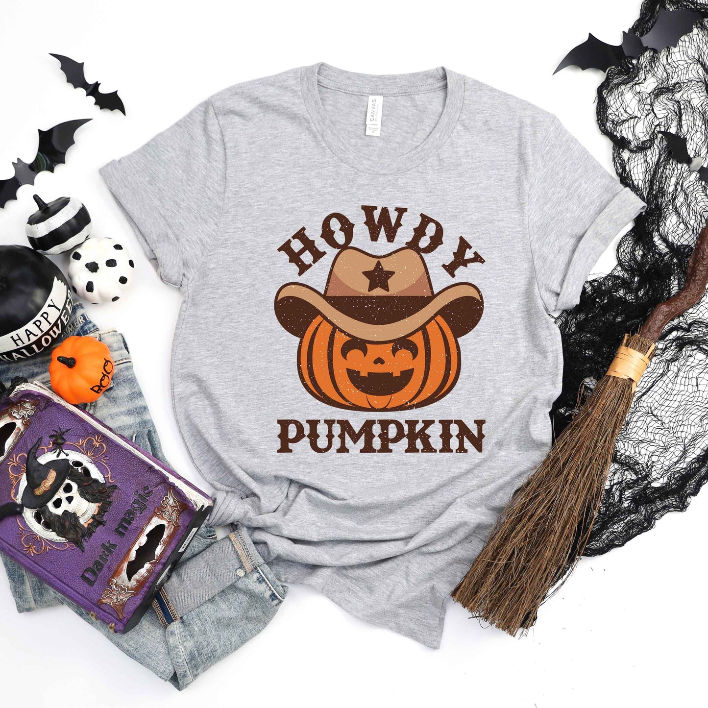 Howdy Pumpkin Hat | Short Sleeve Crew Neck
