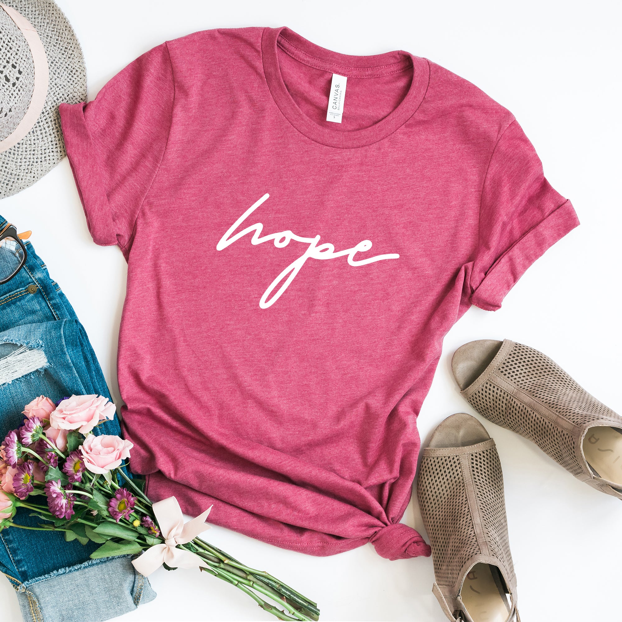 Hope Cursive | Short Sleeve Graphic Tee