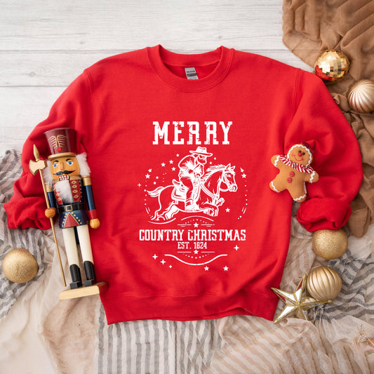 Clearance Merry Country Christmas | Sweatshirt