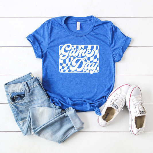 Game Day Checkered | Short Sleeve Graphic Tee