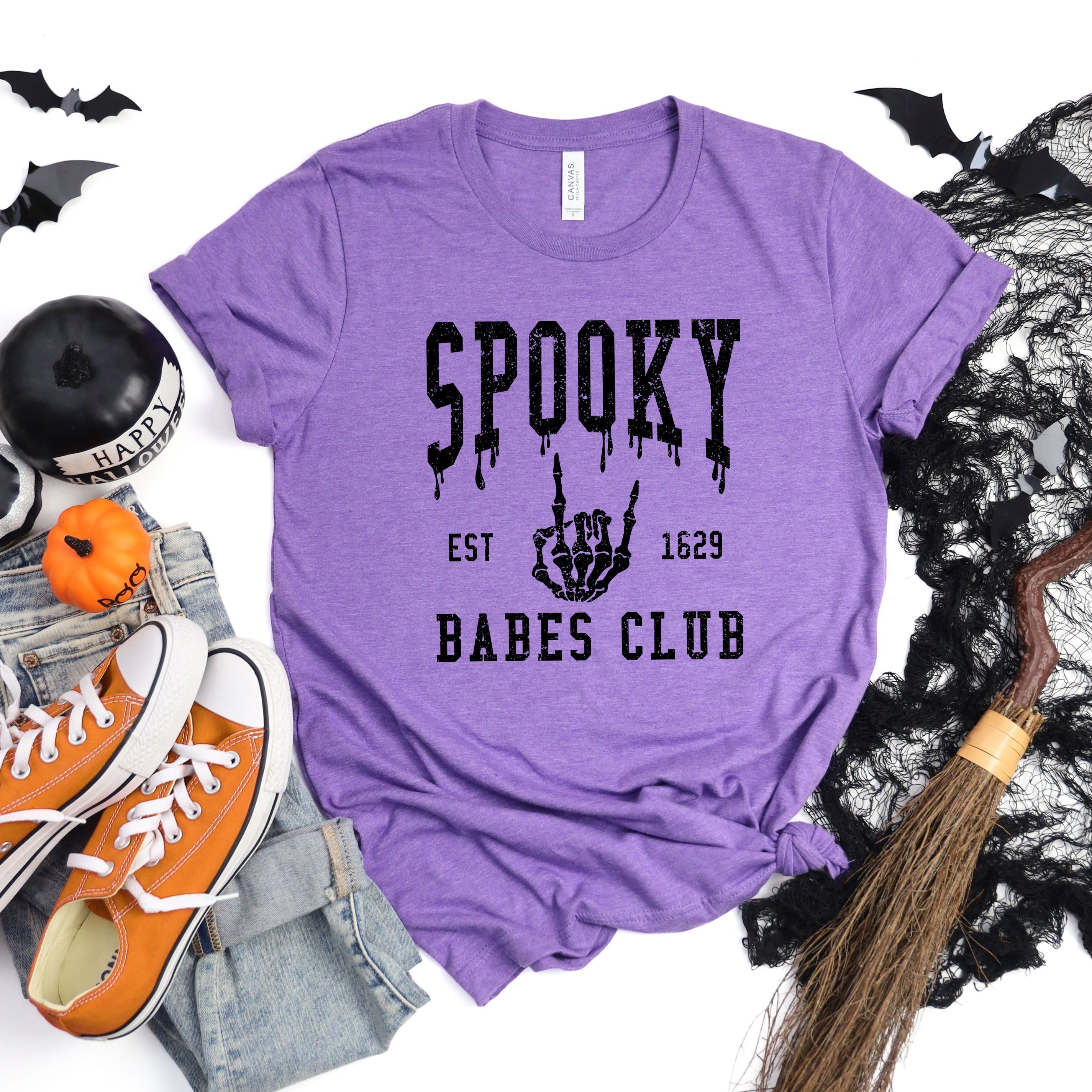 Spooky Babes Club | Short Sleeve Crew Neck