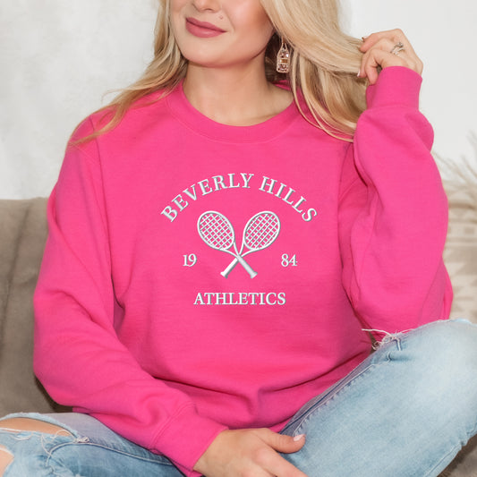 Embroidered Beverly Hills Tennis Racket | Sweatshirt
