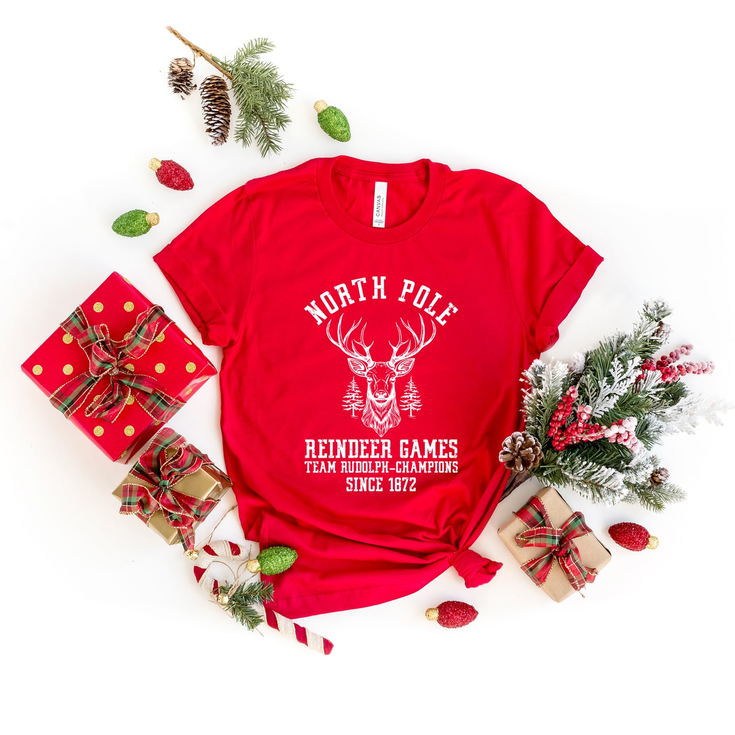 North Pole Reindeer Games  | Short Sleeve Crewneck