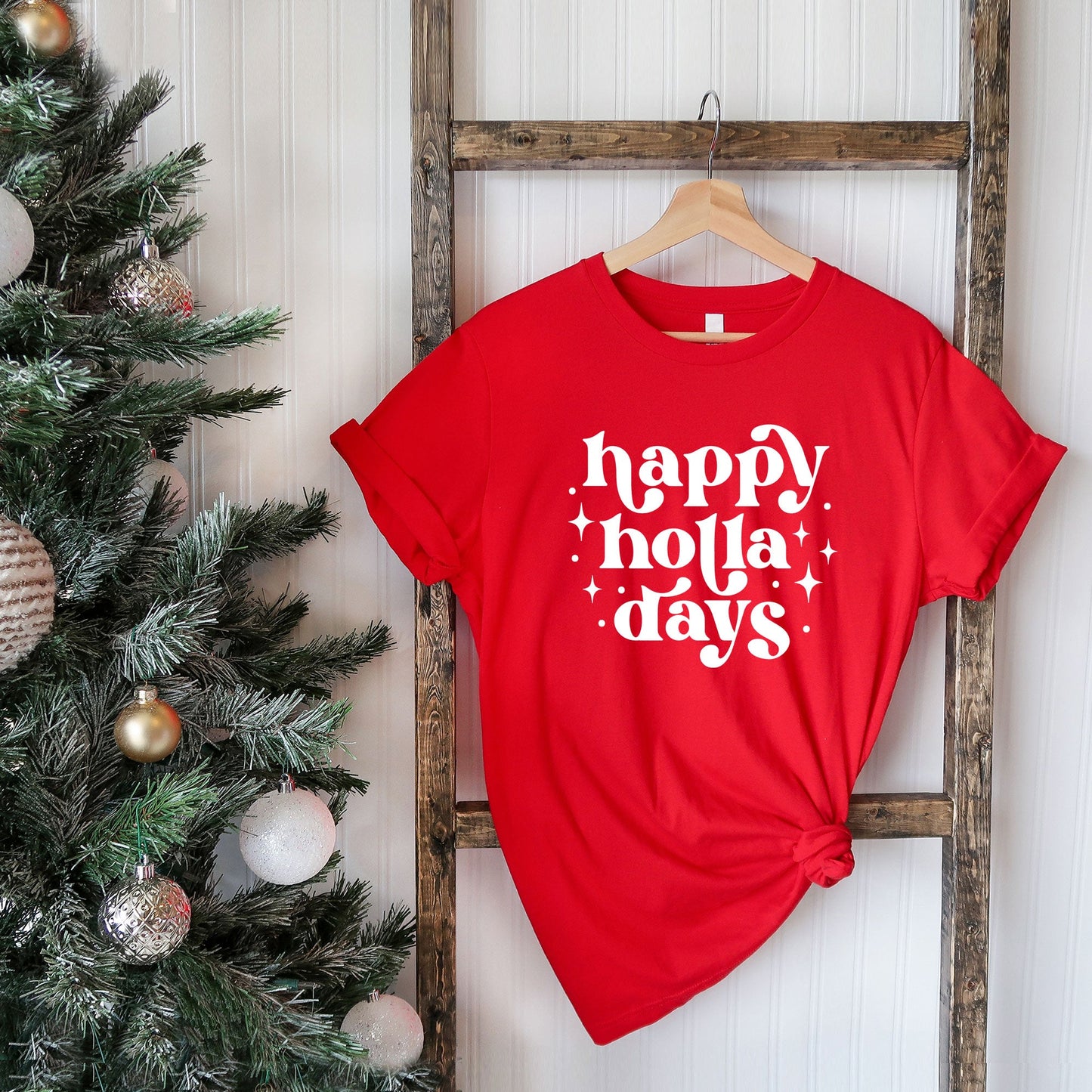 Clearance Whimsical Happy Holla Days | Short Sleeve Graphic Tee