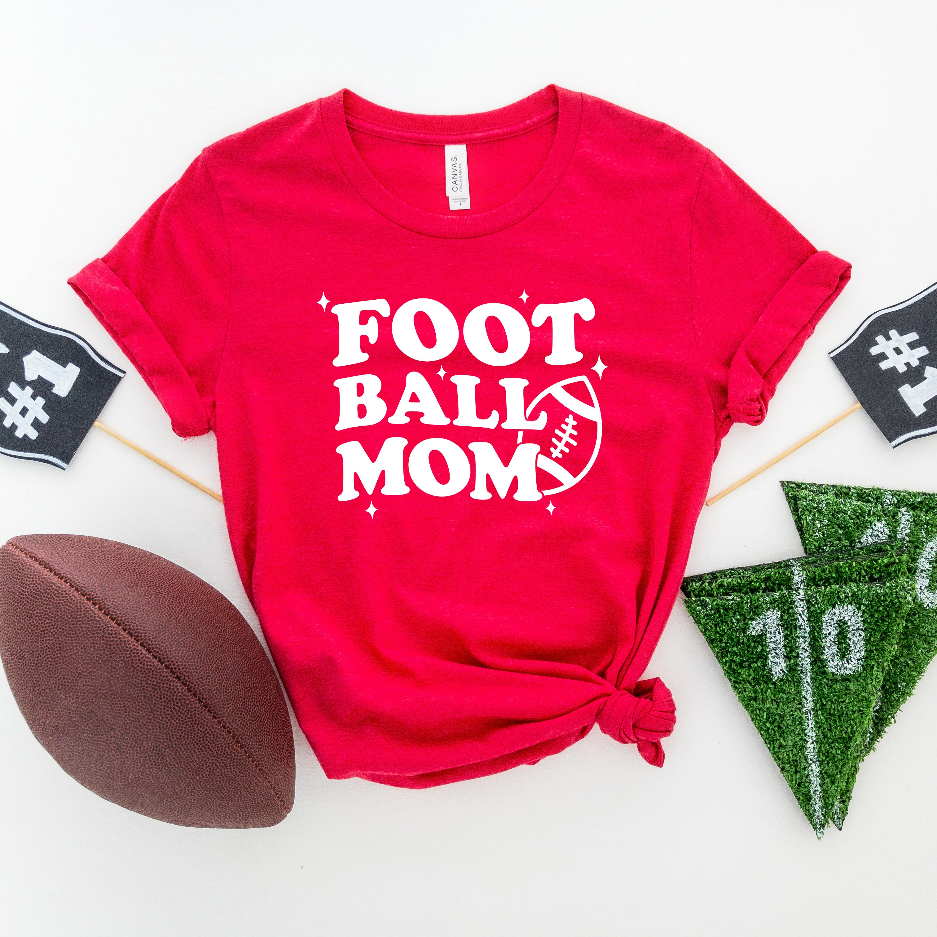 Football Mom Stars | Short Sleeve Graphic Tee