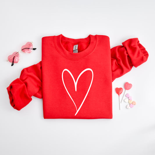 Hand Drawn Heart | Sweatshirt