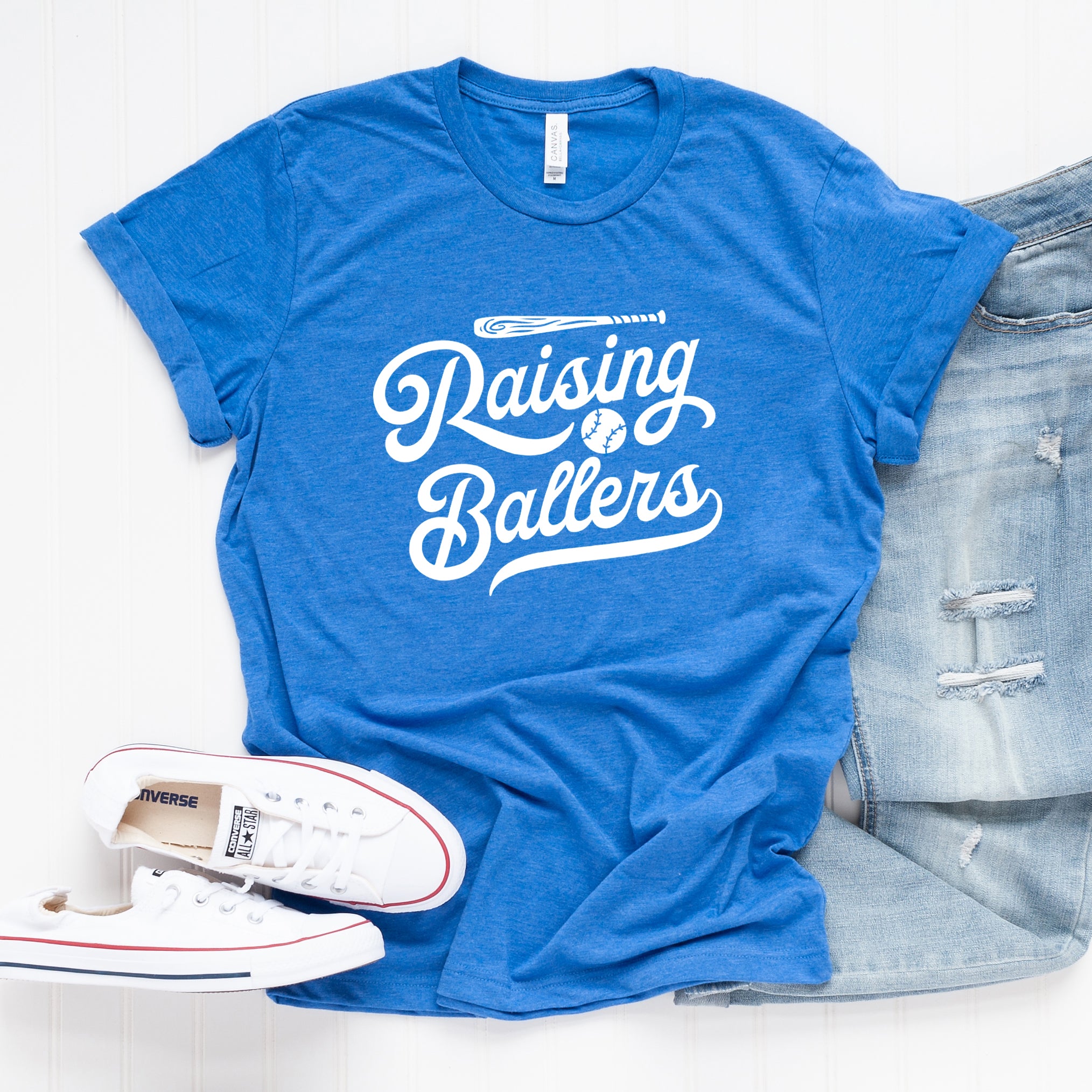 Raising Ballers Bat | Short Sleeve Graphic Tee