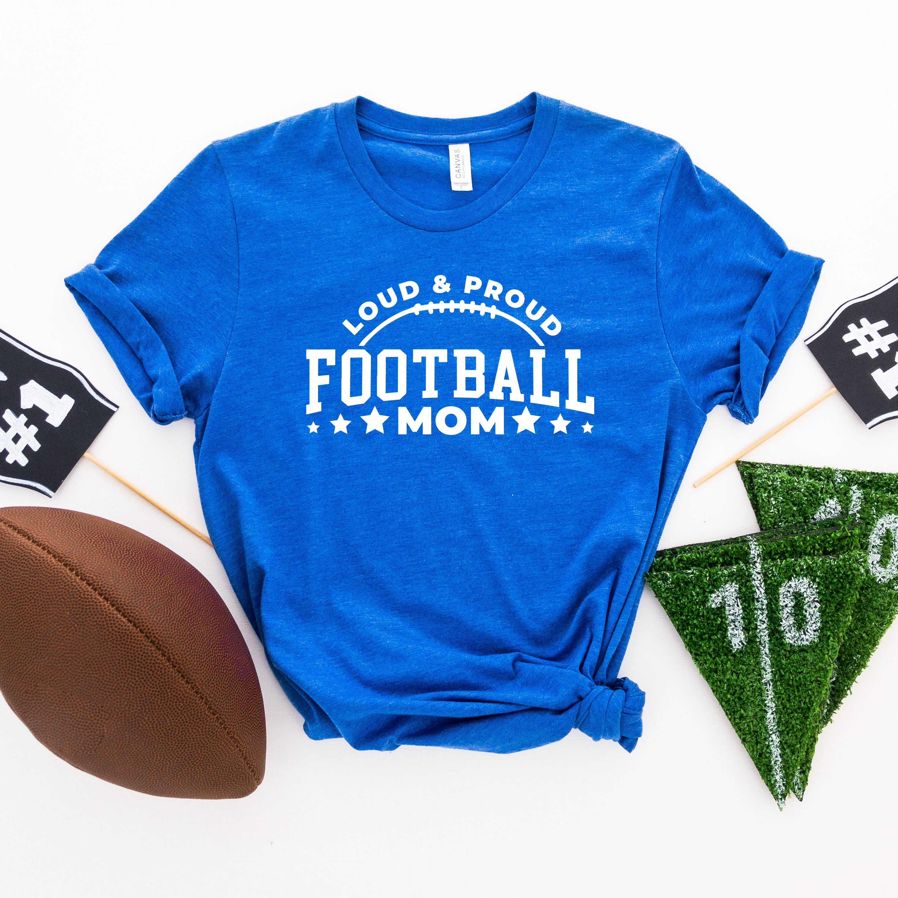 Proud Football Mom | Short Sleeve Graphic Tee
