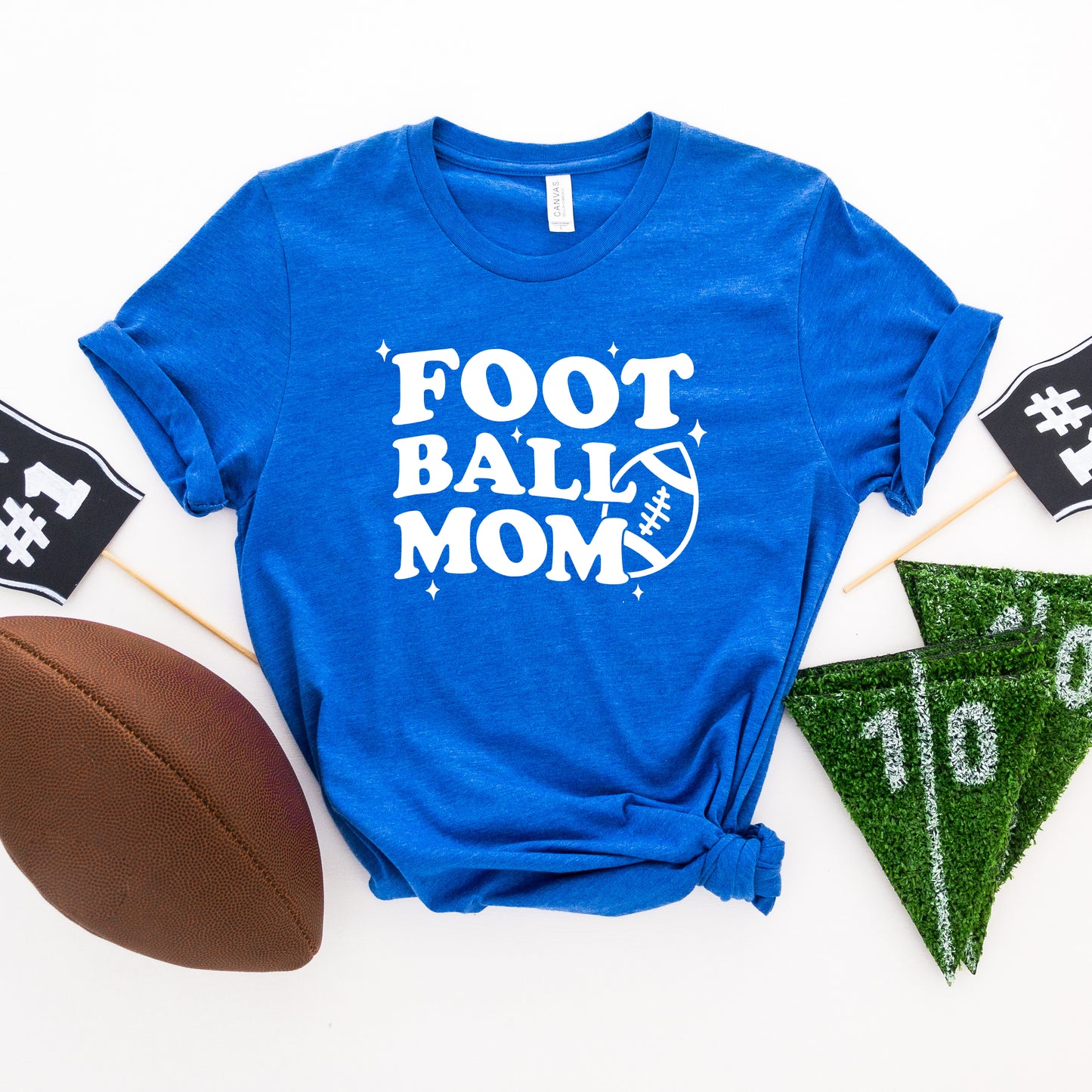 Football Mom Stars | Short Sleeve Graphic Tee