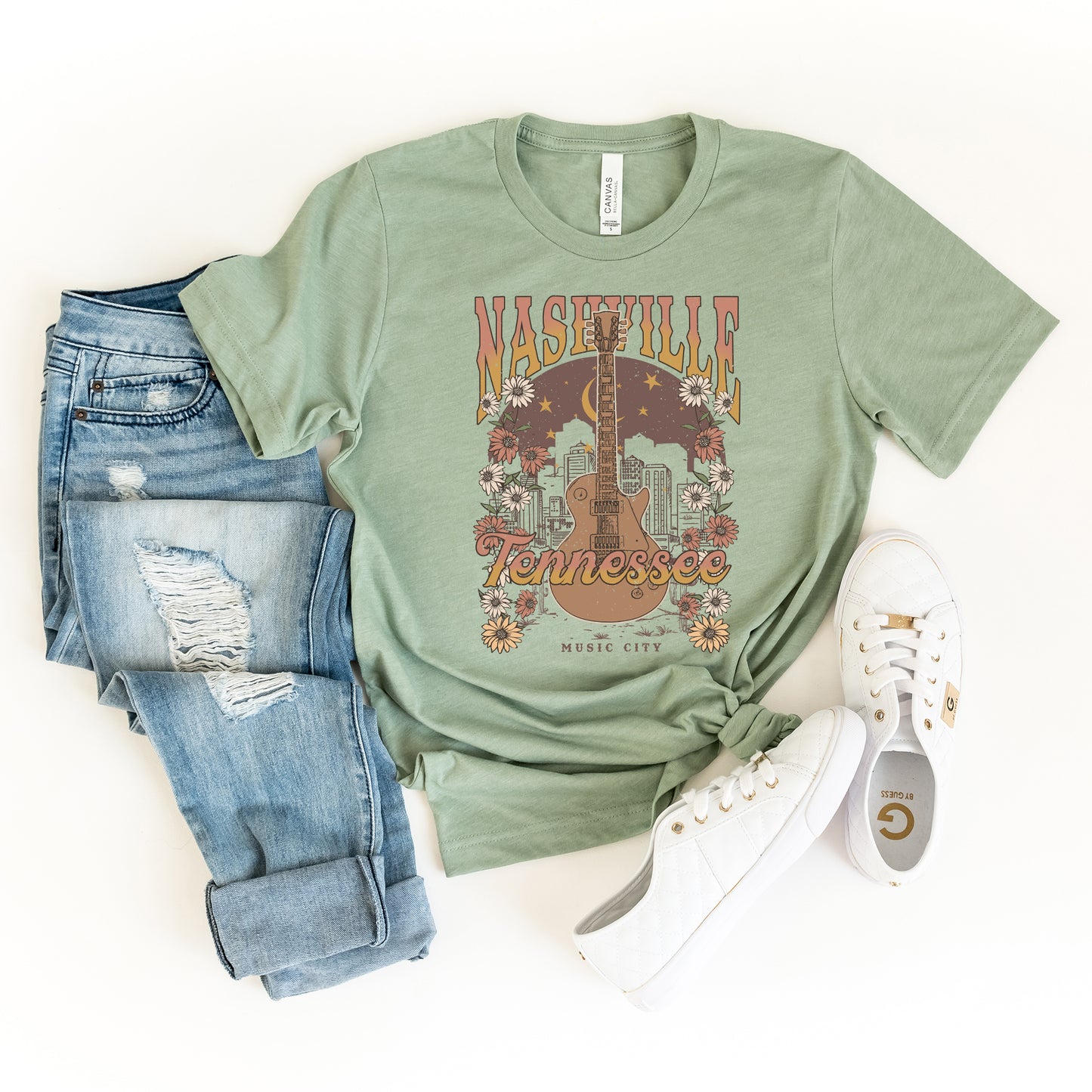 Nashville Tennessee Flowers | Short Sleeve Crew Neck