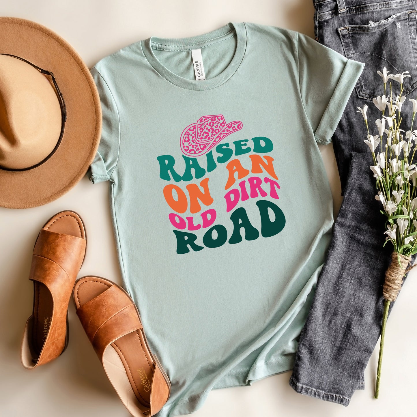 Raised On An Old Dirt Road Hat | Short Sleeve Graphic Tee